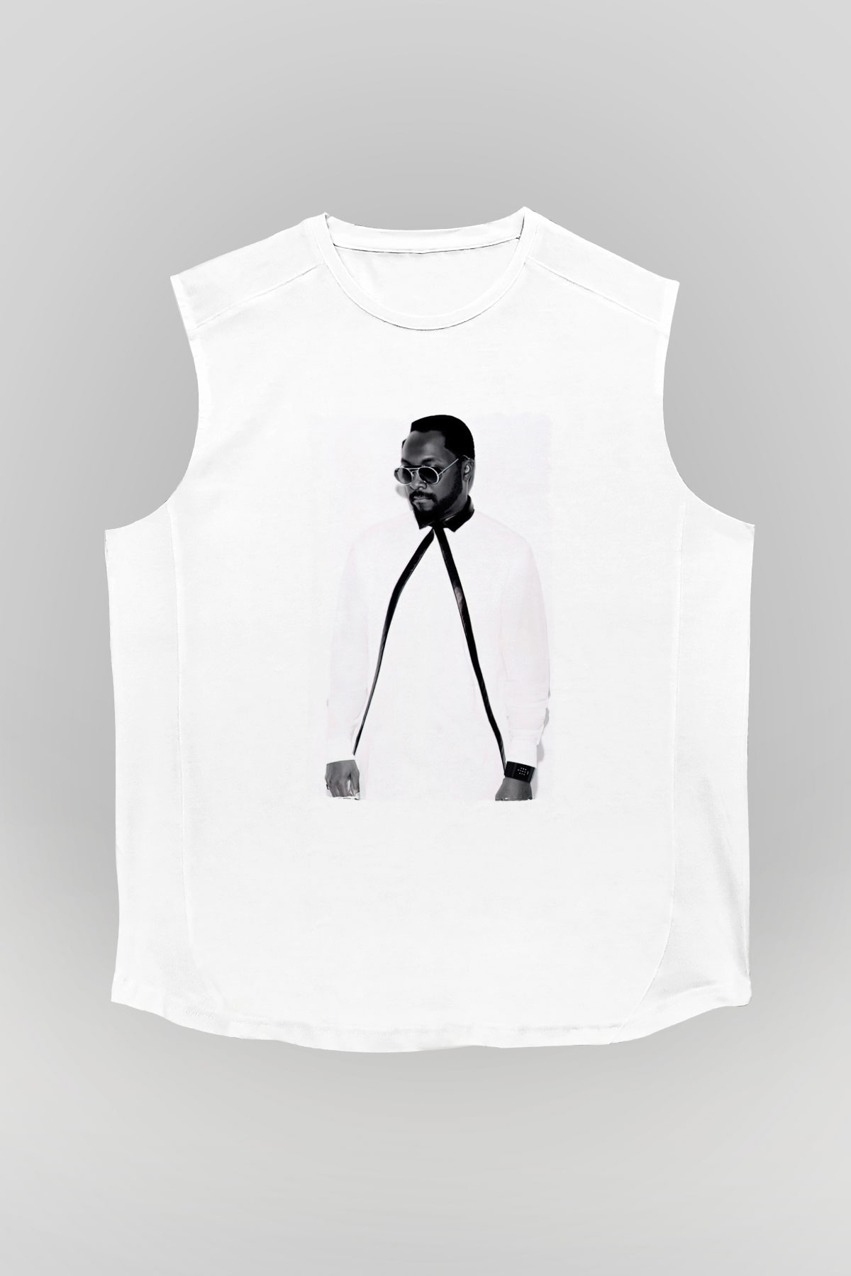 Will.I.Am Beyaz Unisex Kolsuz Tişört