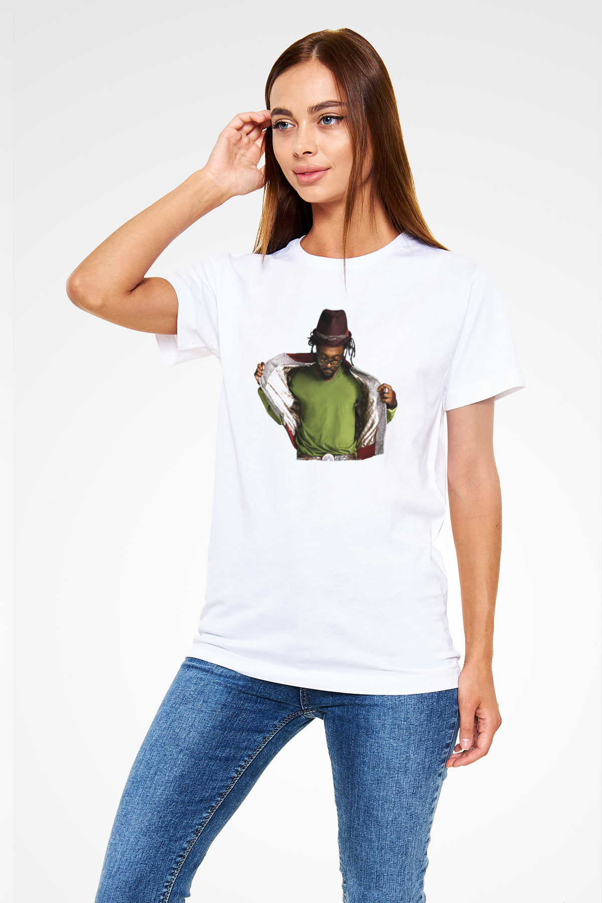 Will.I.Am Beyaz Unisex Tişört T-Shirt - TişörtFabrikası