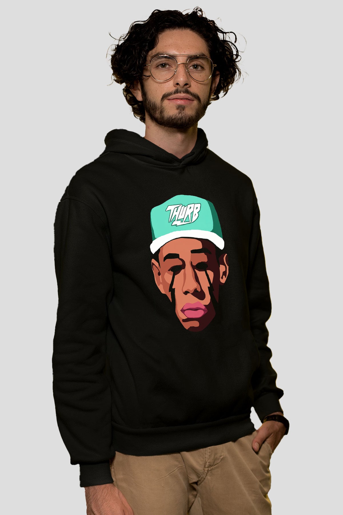 Will.I.Am Siyah Unisex Hoodie