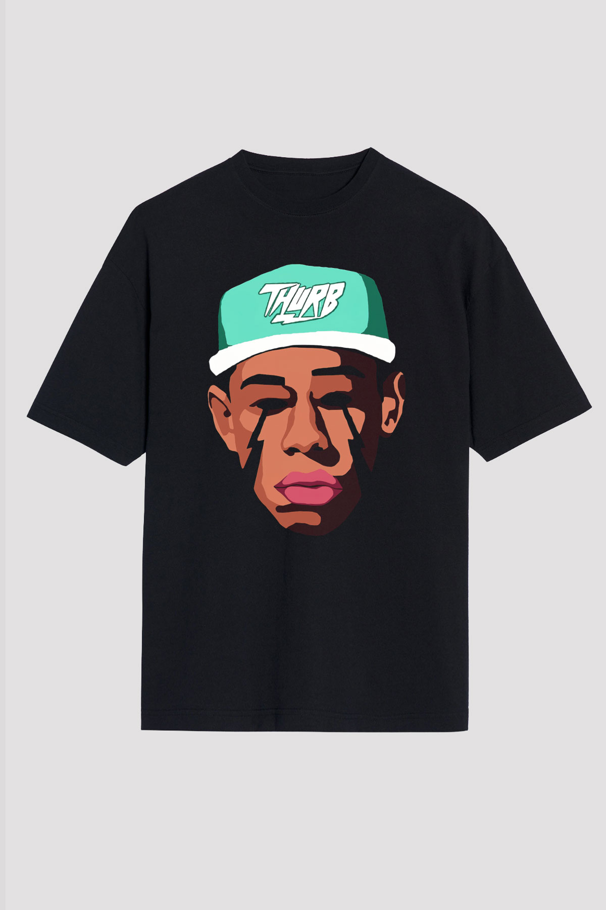 Will.I.Am Siyah Unisex Oversize Tişört T-Shirt