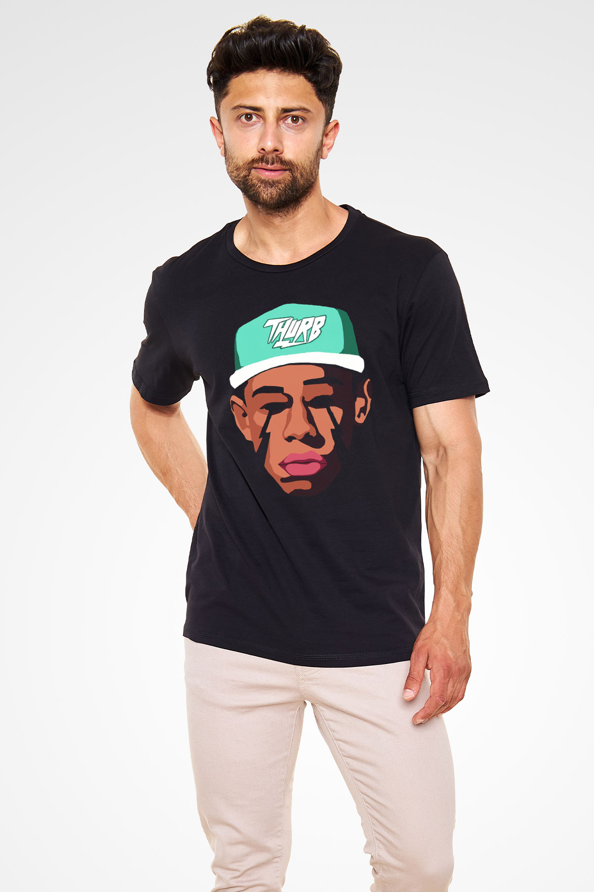 Will.I.Am Siyah Unisex Tişört T-Shirt - TişörtFabrikası