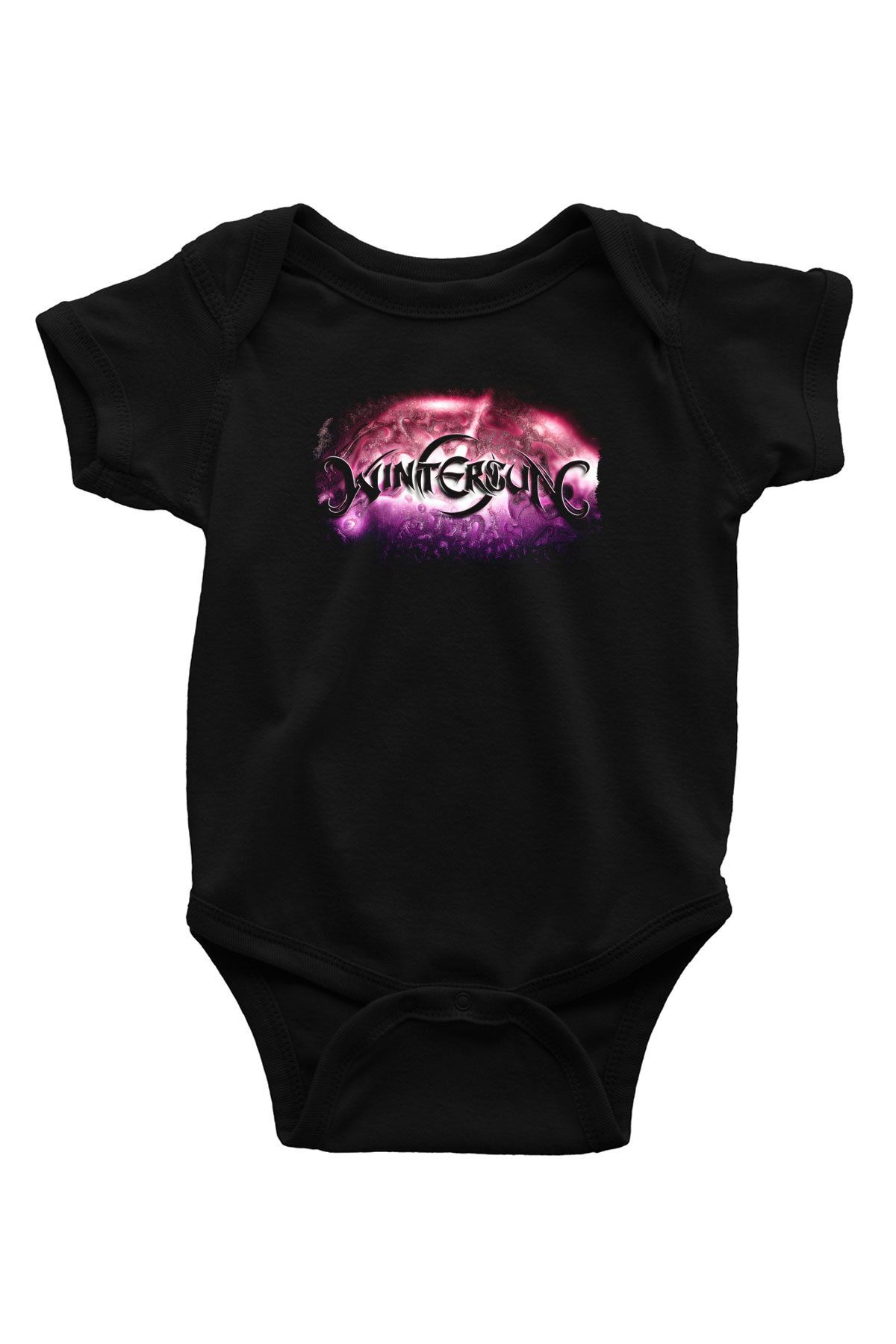 Wintersun Baskılı Unisex Siyah Bebek Body - Zıbın