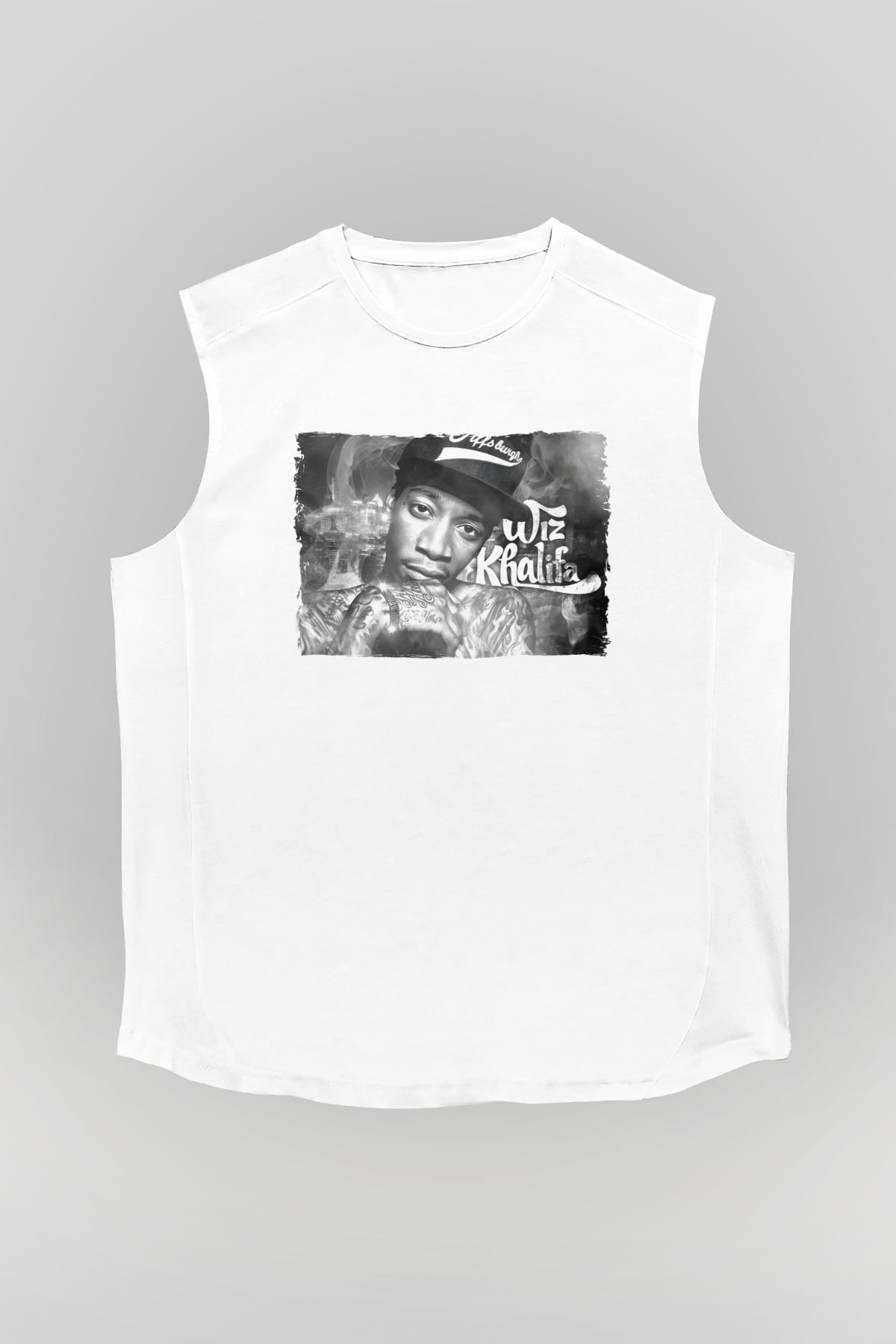 Wiz Khalifa Beyaz Unisex Kolsuz Tişört