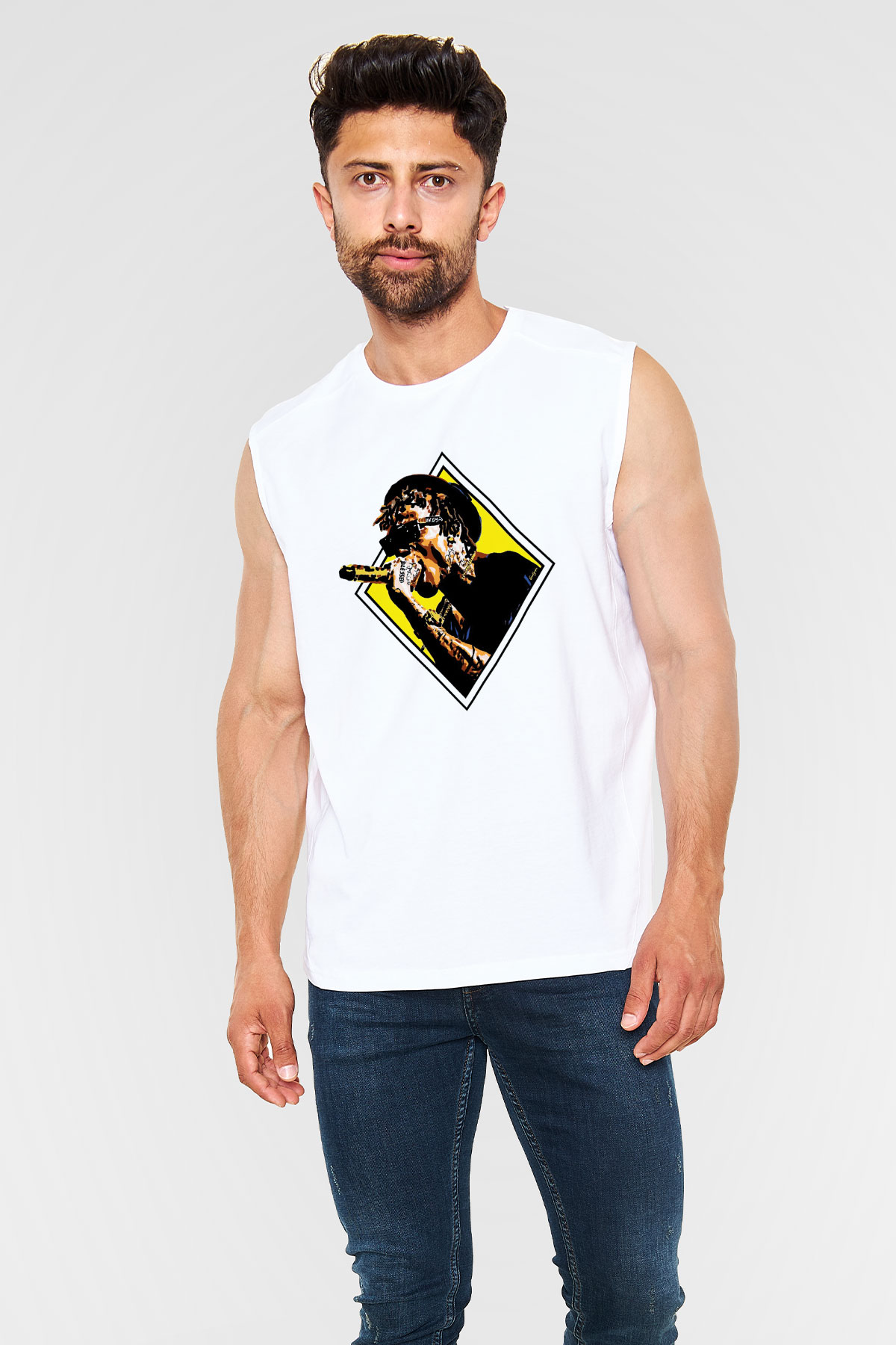 Wiz Khalifa Beyaz Unisex Kolsuz Tişört