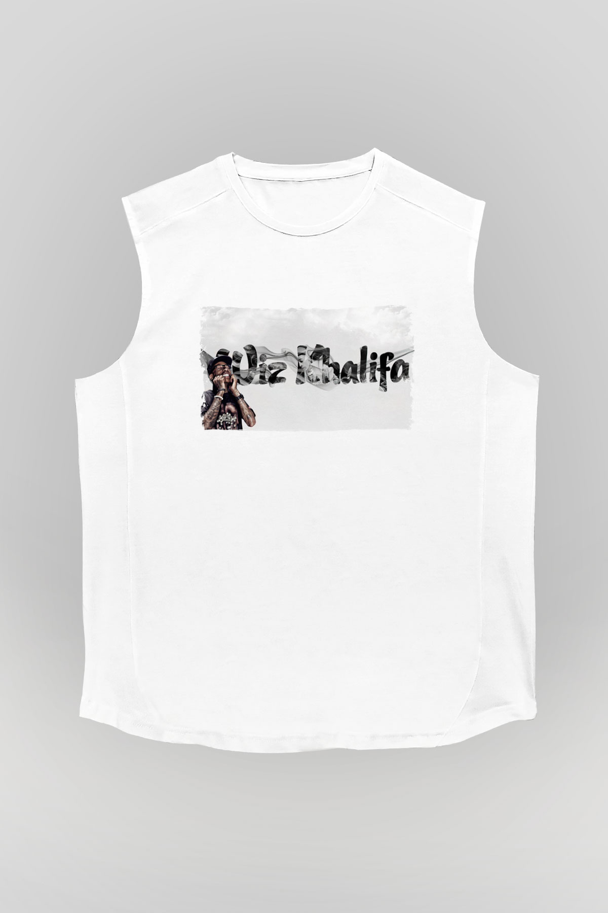 Wiz Khalifa Beyaz Unisex Kolsuz Tişört