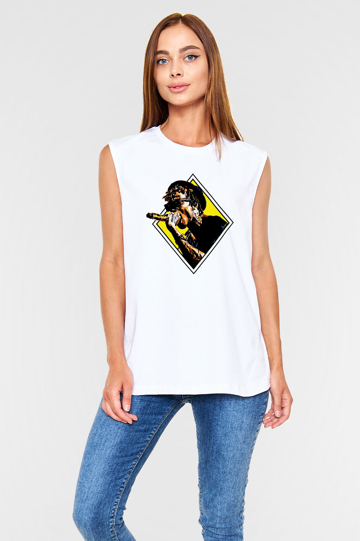 Wiz Khalifa Beyaz Unisex Kolsuz Tişört