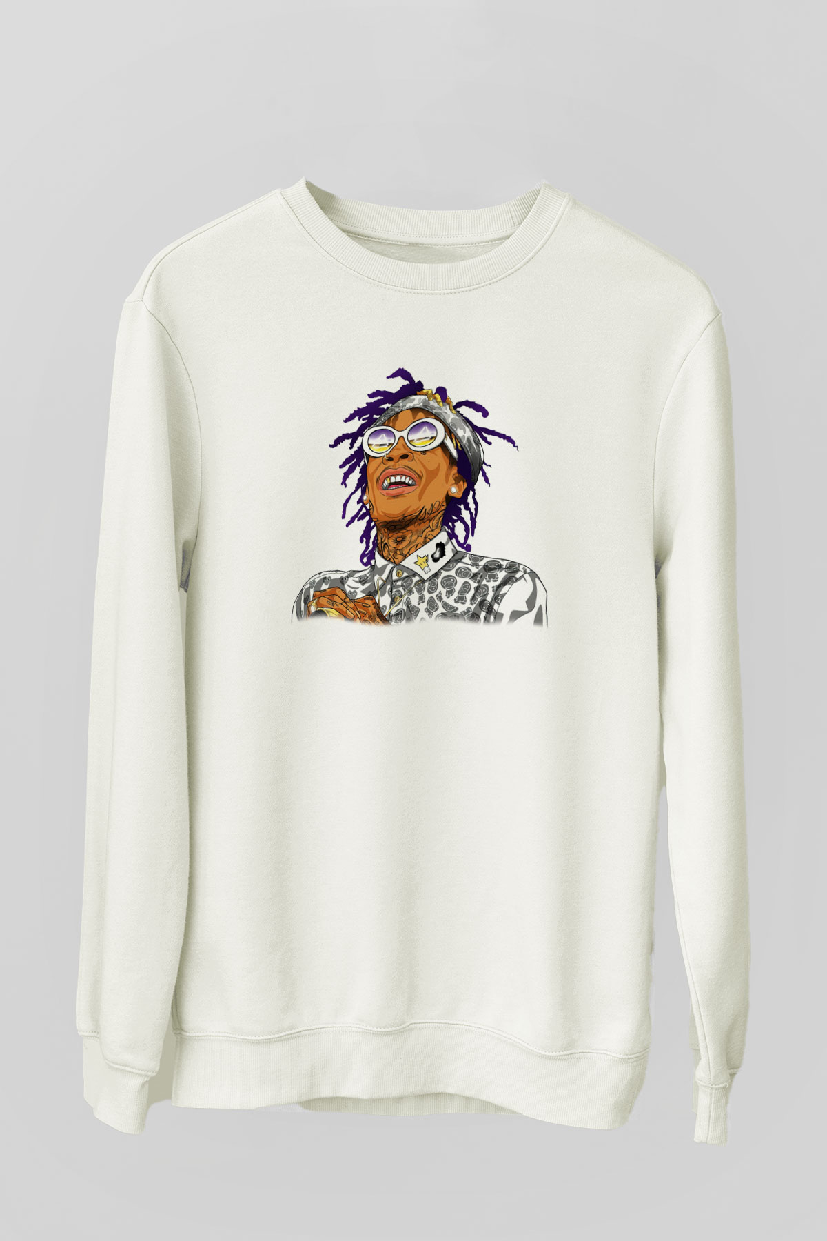 Wiz Khalifa Beyaz Unisex Sweatshirt