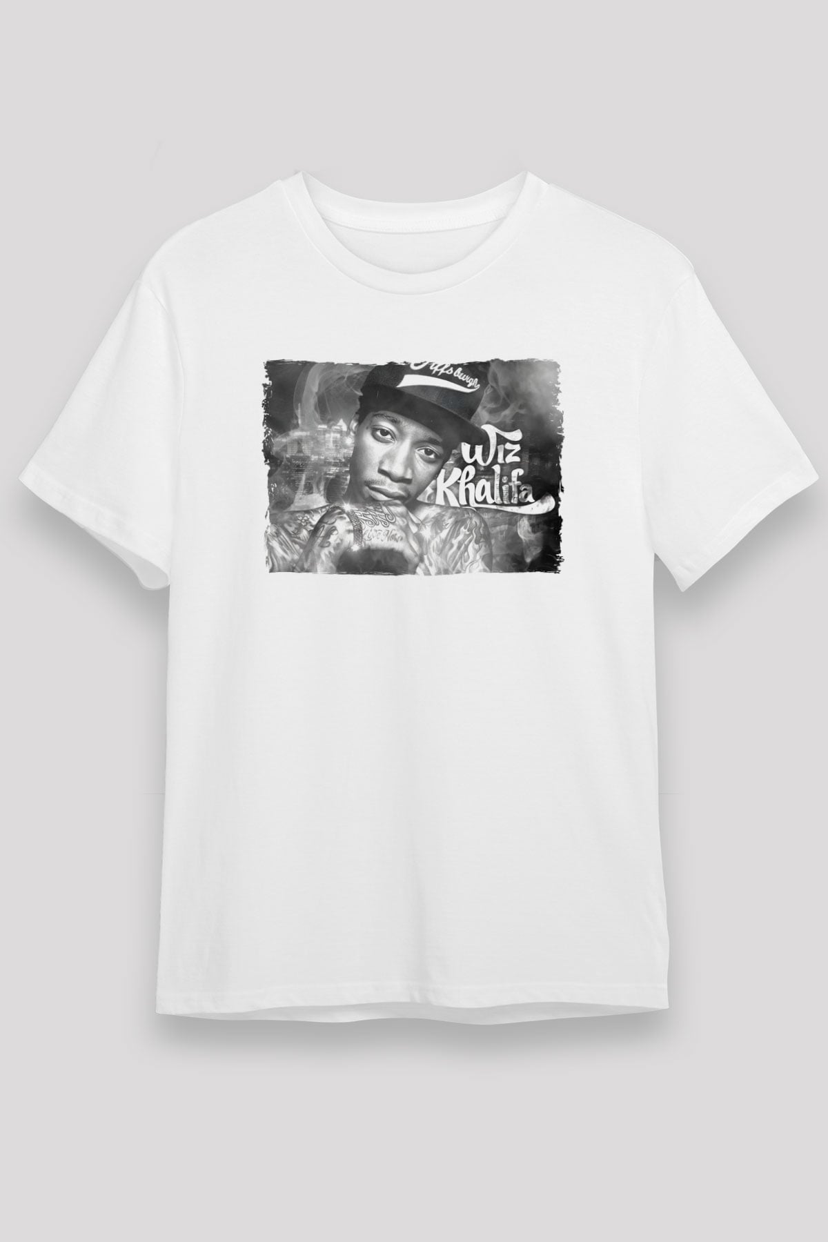 Wiz Khalifa Beyaz Unisex Tişört T-Shirt - TişörtFabrikası