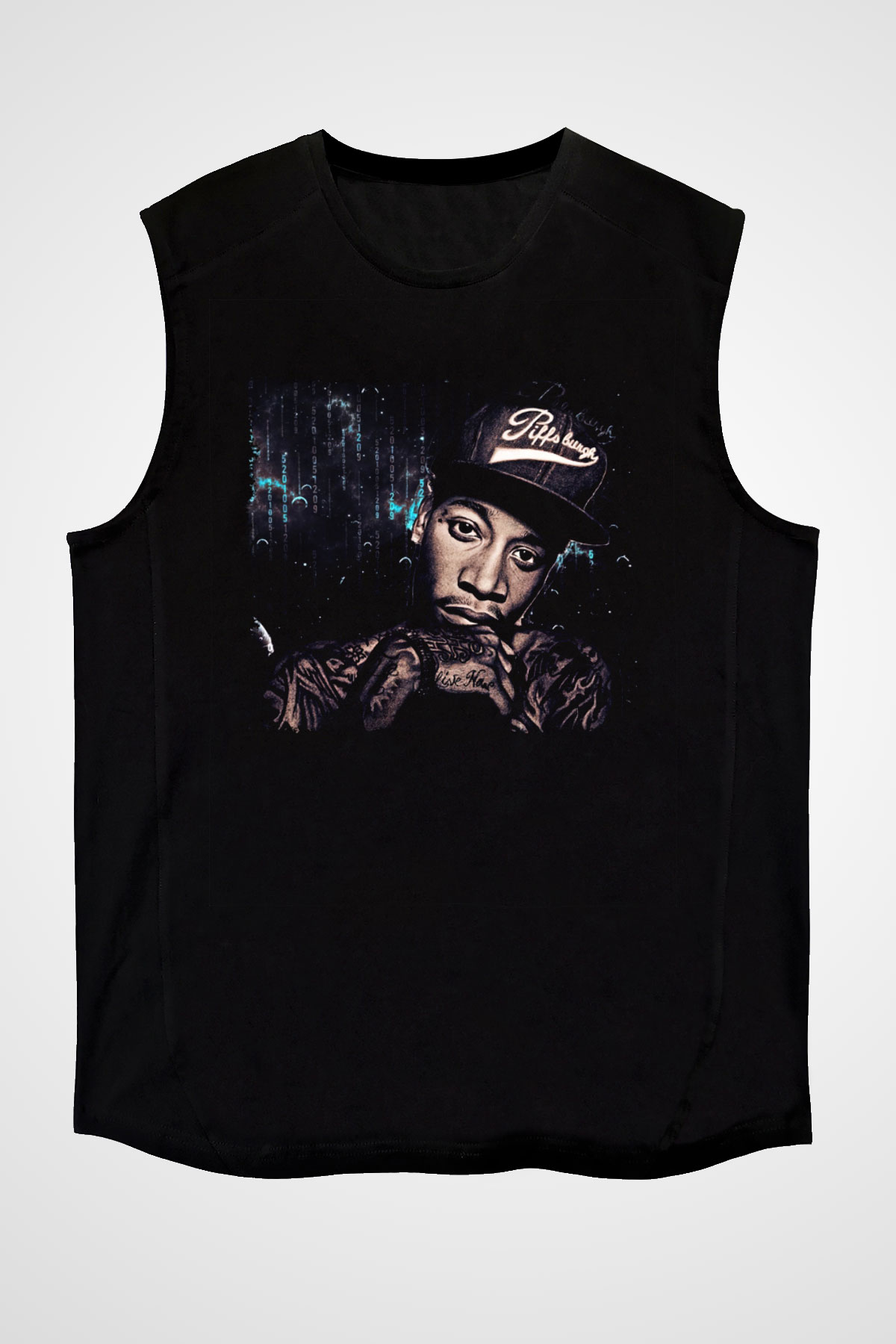 Wiz Khalifa Siyah Unisex Kolsuz Tişört