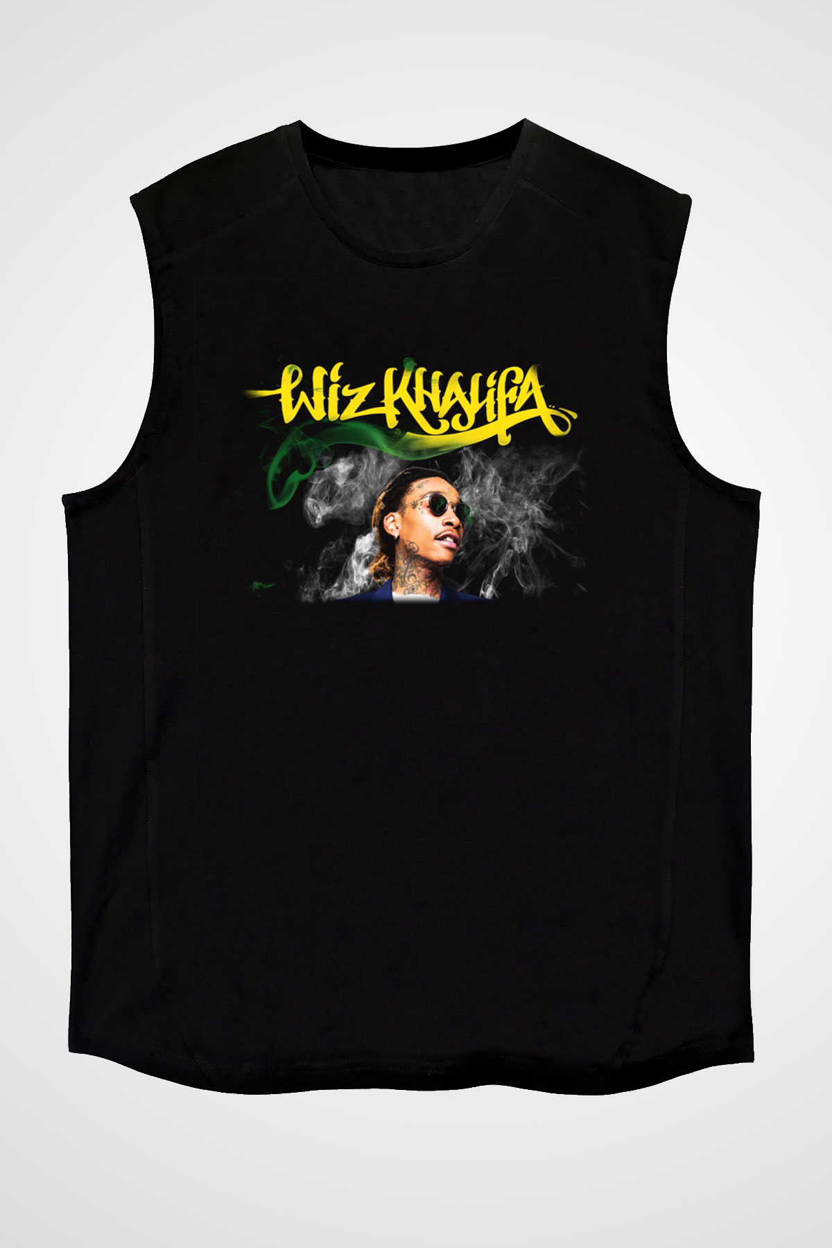 Wiz Khalifa Siyah Unisex Kolsuz Tişört