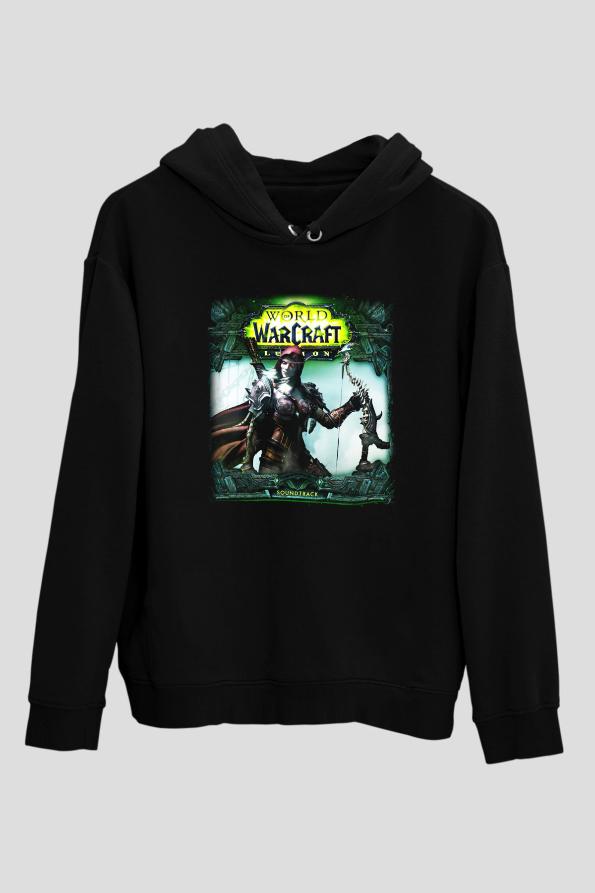 World of Warcraft Siyah Unisex Hoodie