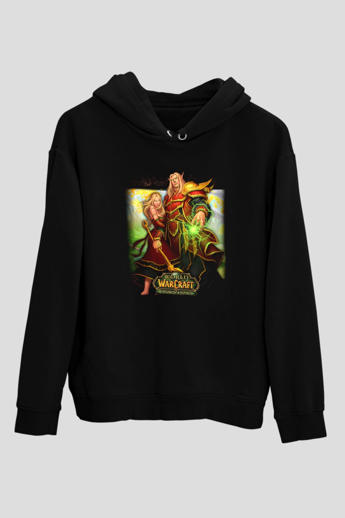 World of Warcraft Siyah Unisex Hoodie
