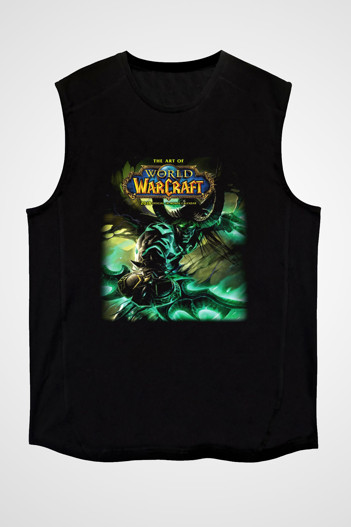 World of Warcraft Siyah Unisex Kolsuz Tişört