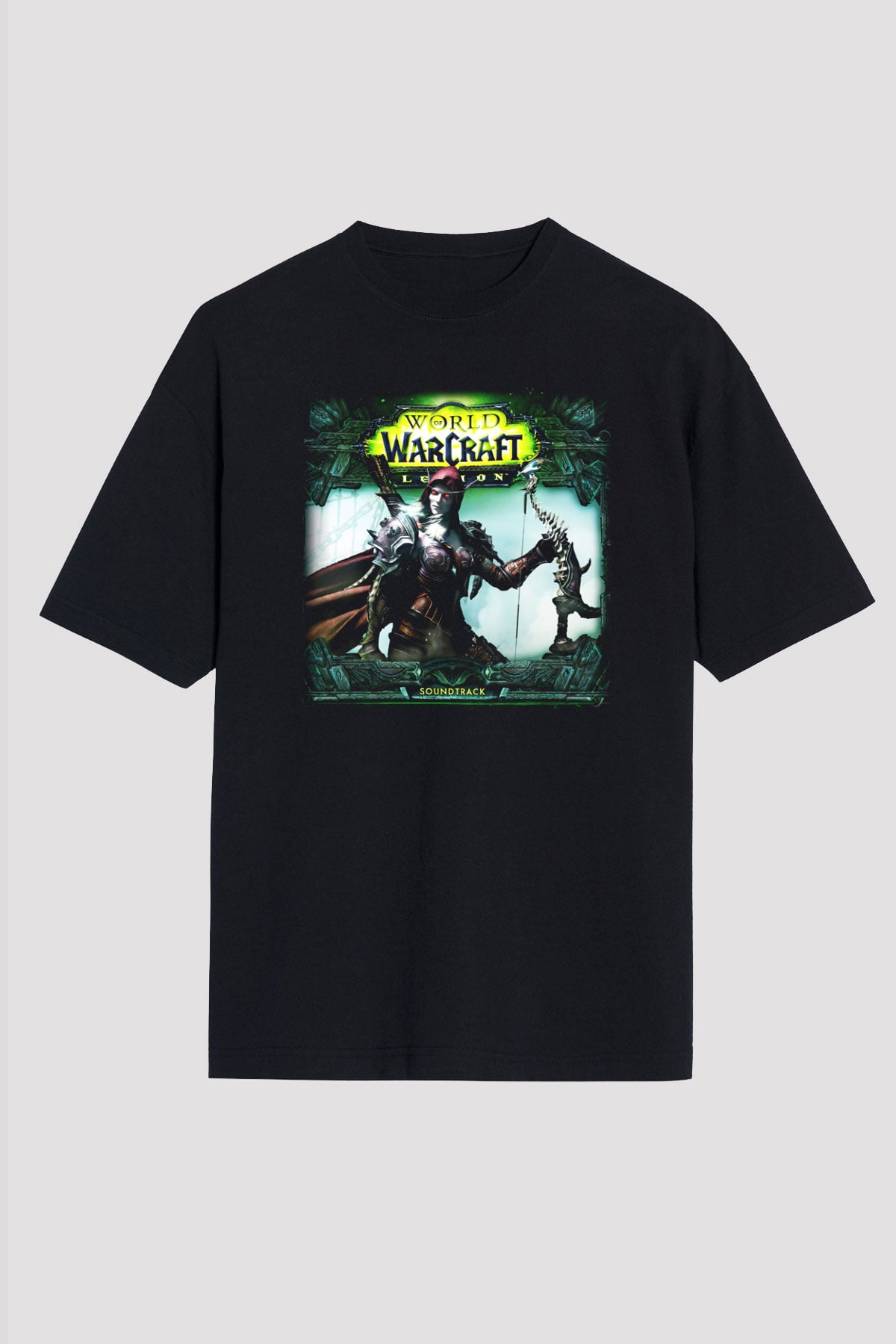 World of Warcraft Siyah Unisex Oversize Tişört T-Shirt