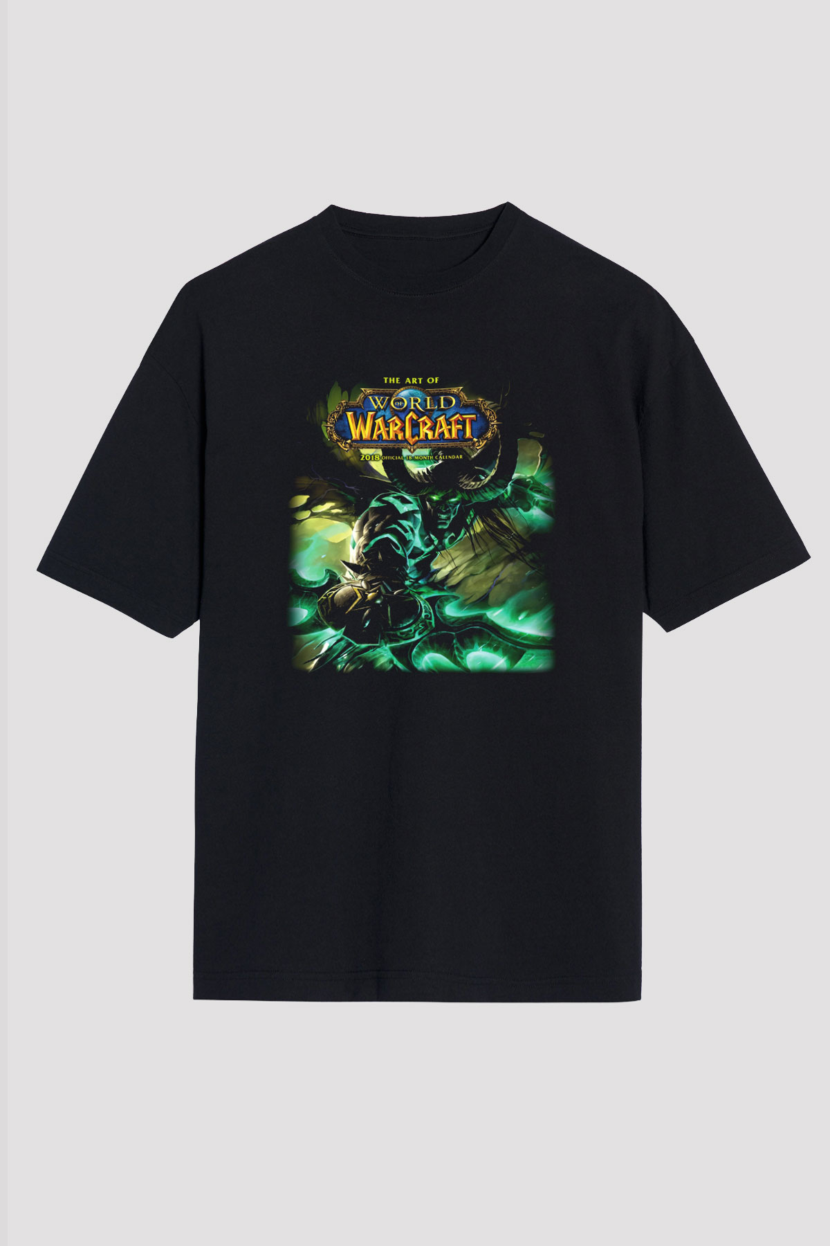 World of Warcraft Siyah Unisex Oversize Tişört T-Shirt