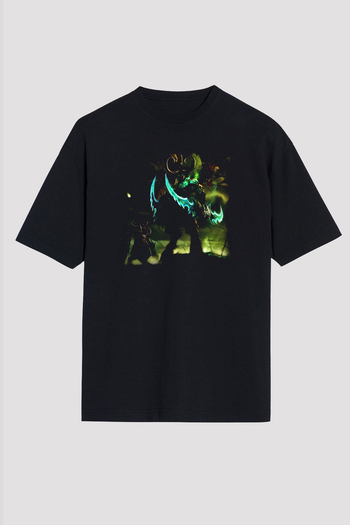 World of Warcraft Siyah Unisex Oversize Tişört T-Shirt