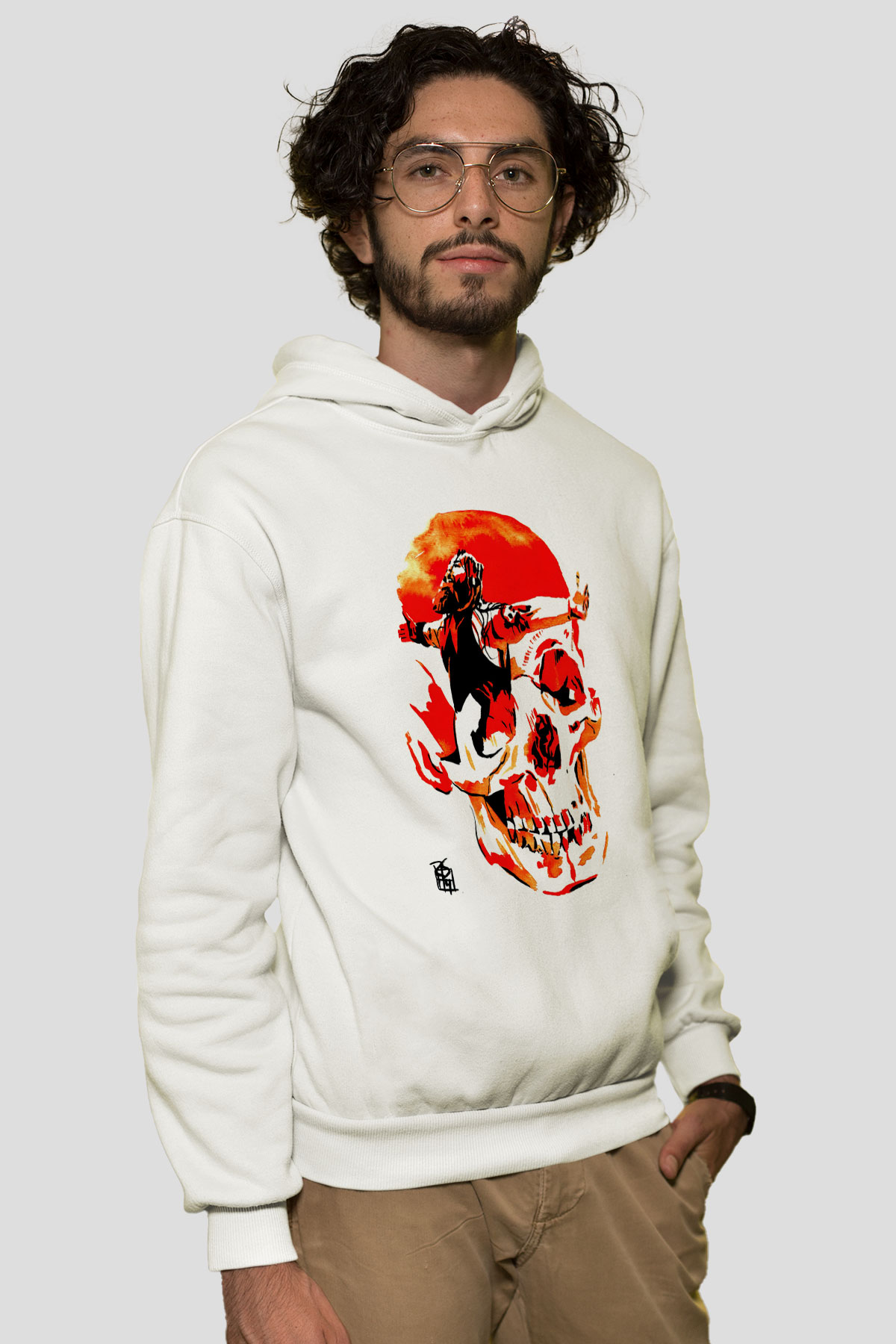 WrestleMania Beyaz Unisex Hoodie