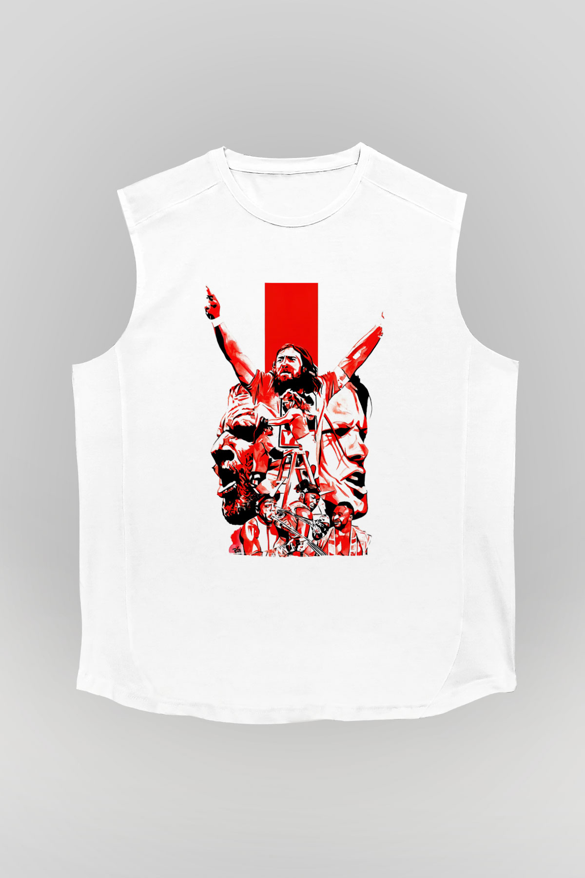 WrestleMania Beyaz Unisex  Kolsuz Tişört