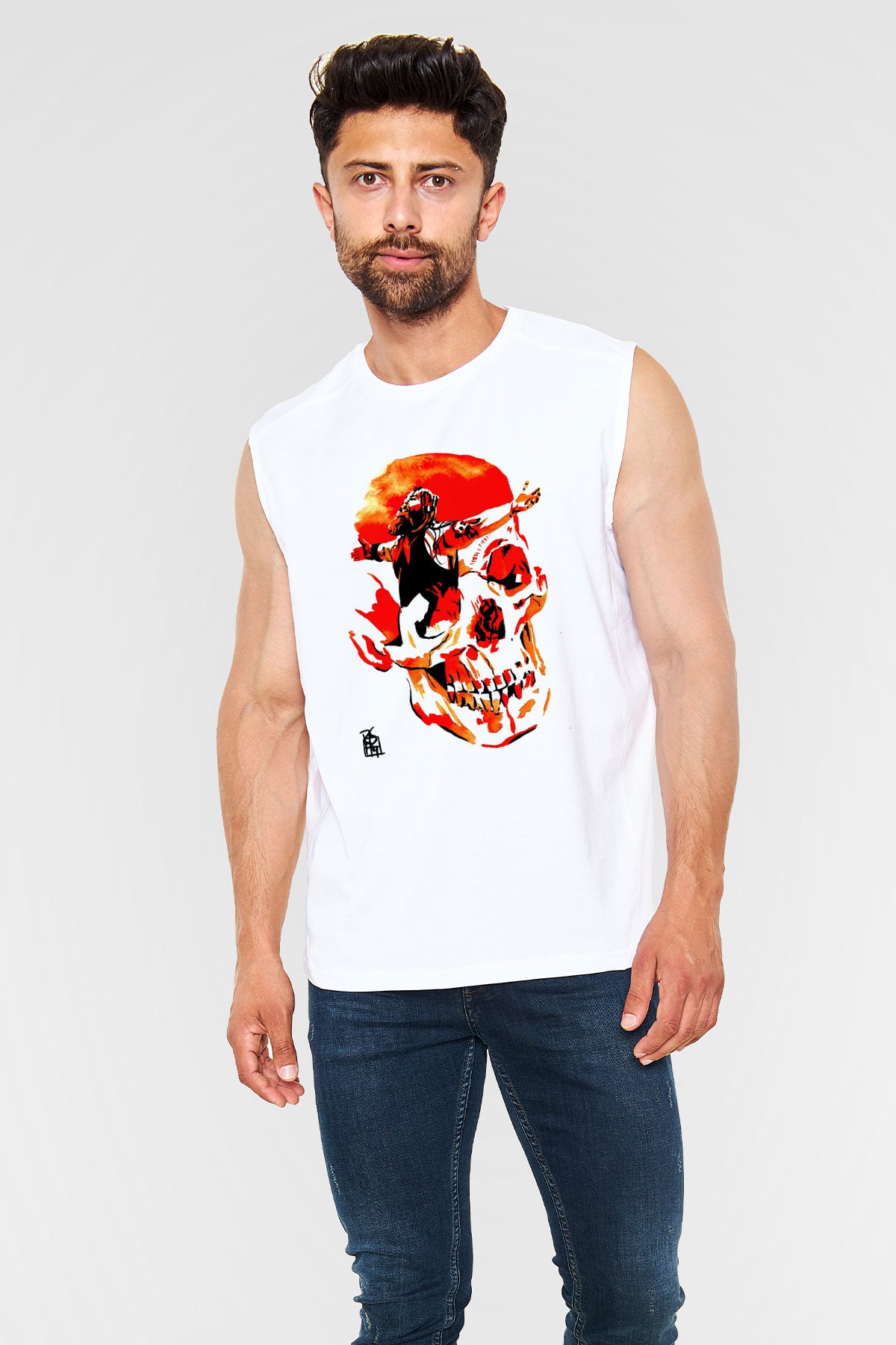 WrestleMania Beyaz Unisex  Kolsuz Tişört