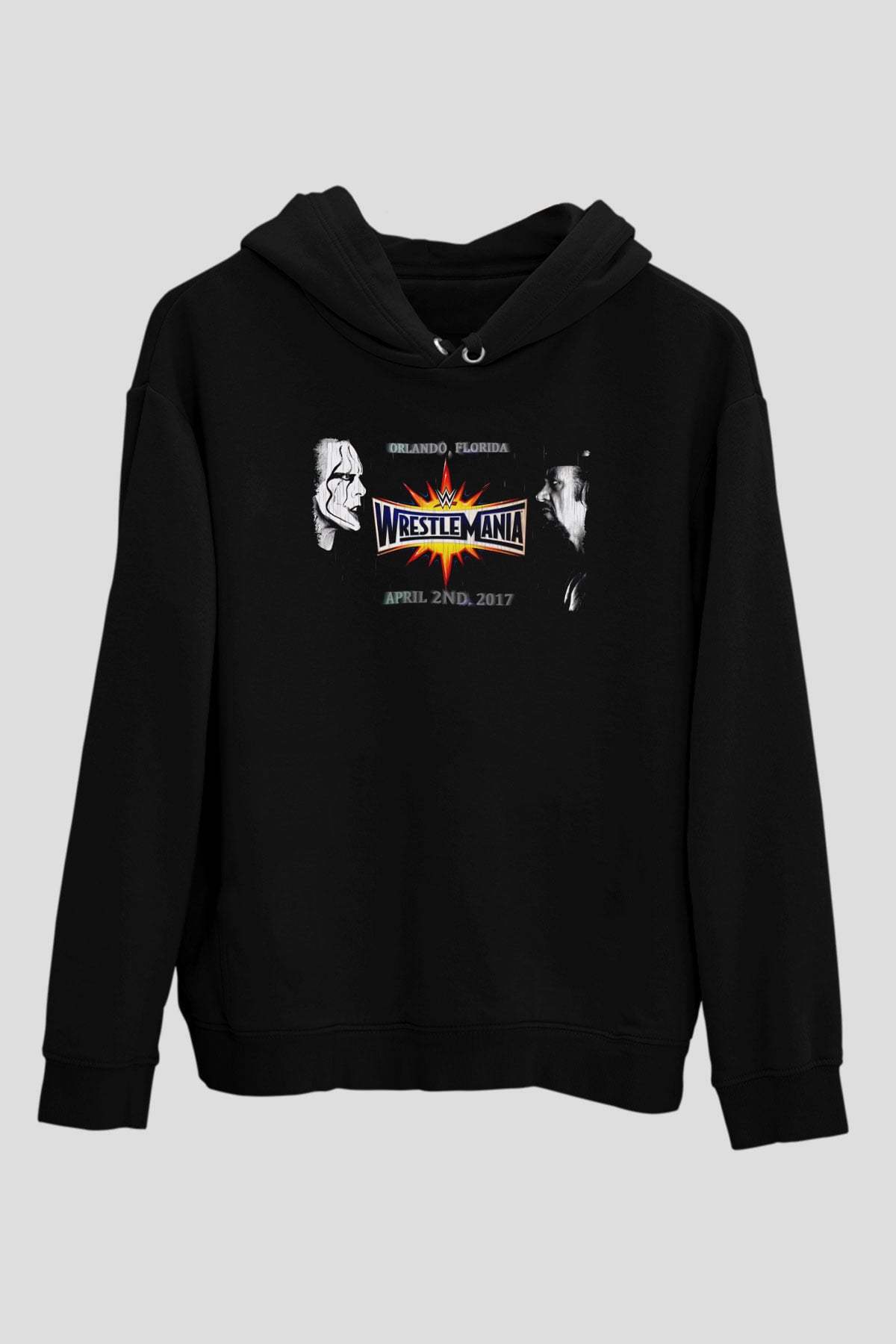 WrestleMania Siyah Unisex Hoodie