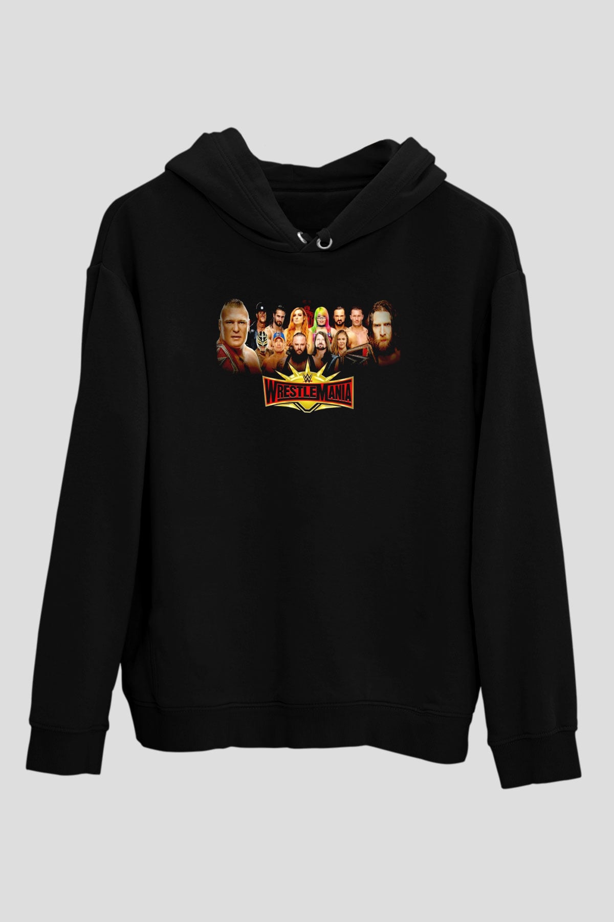 WrestleMania Siyah Unisex Hoodie
