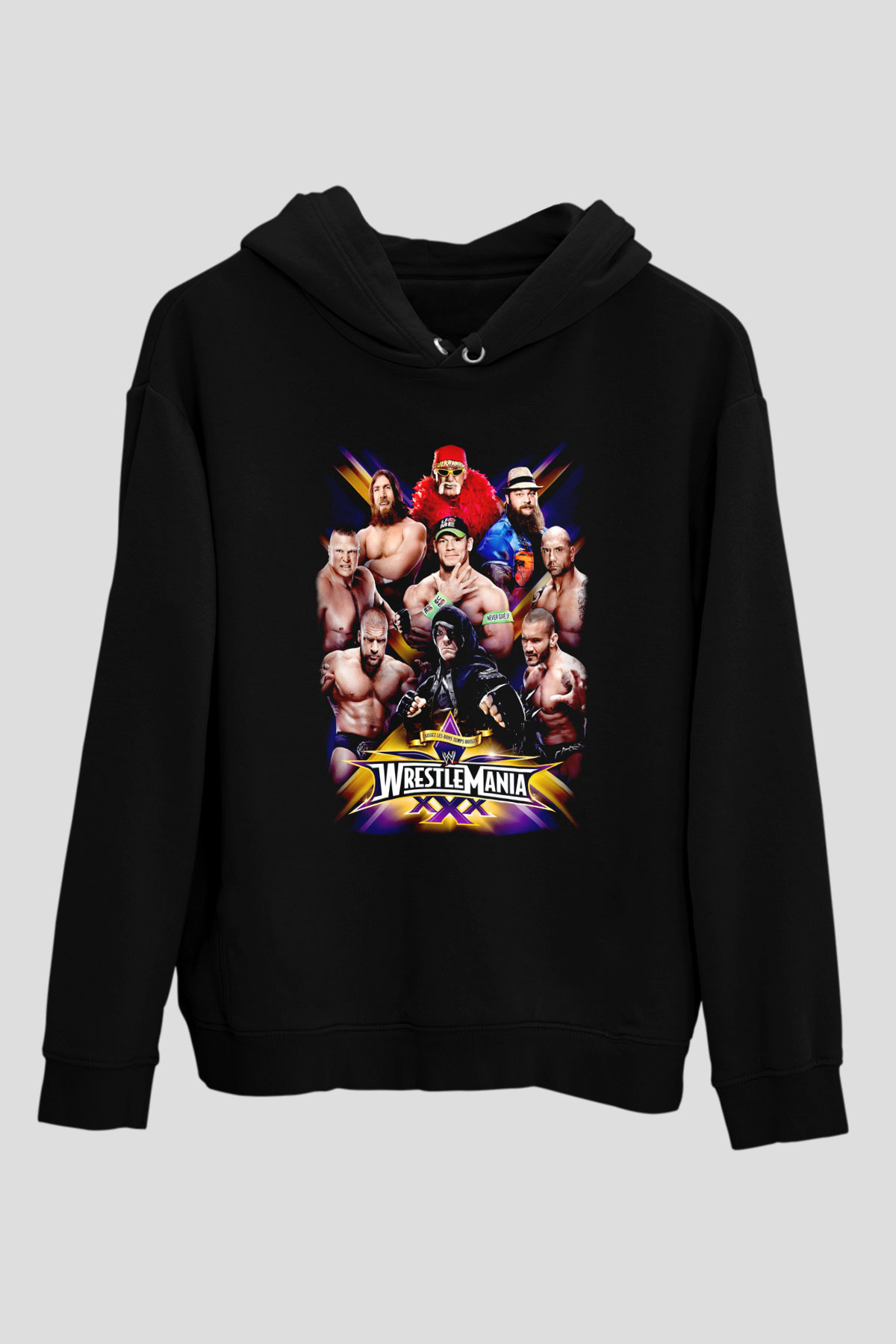 WrestleMania Siyah Unisex Hoodie