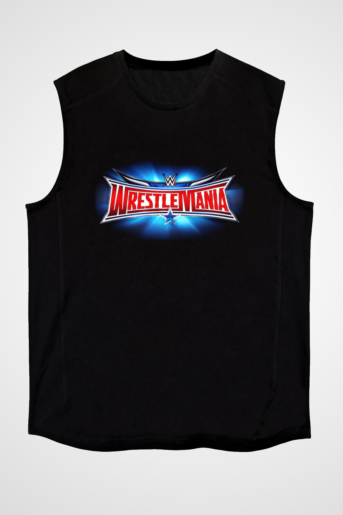 WrestleMania Siyah Unisex Kolsuz Tişört