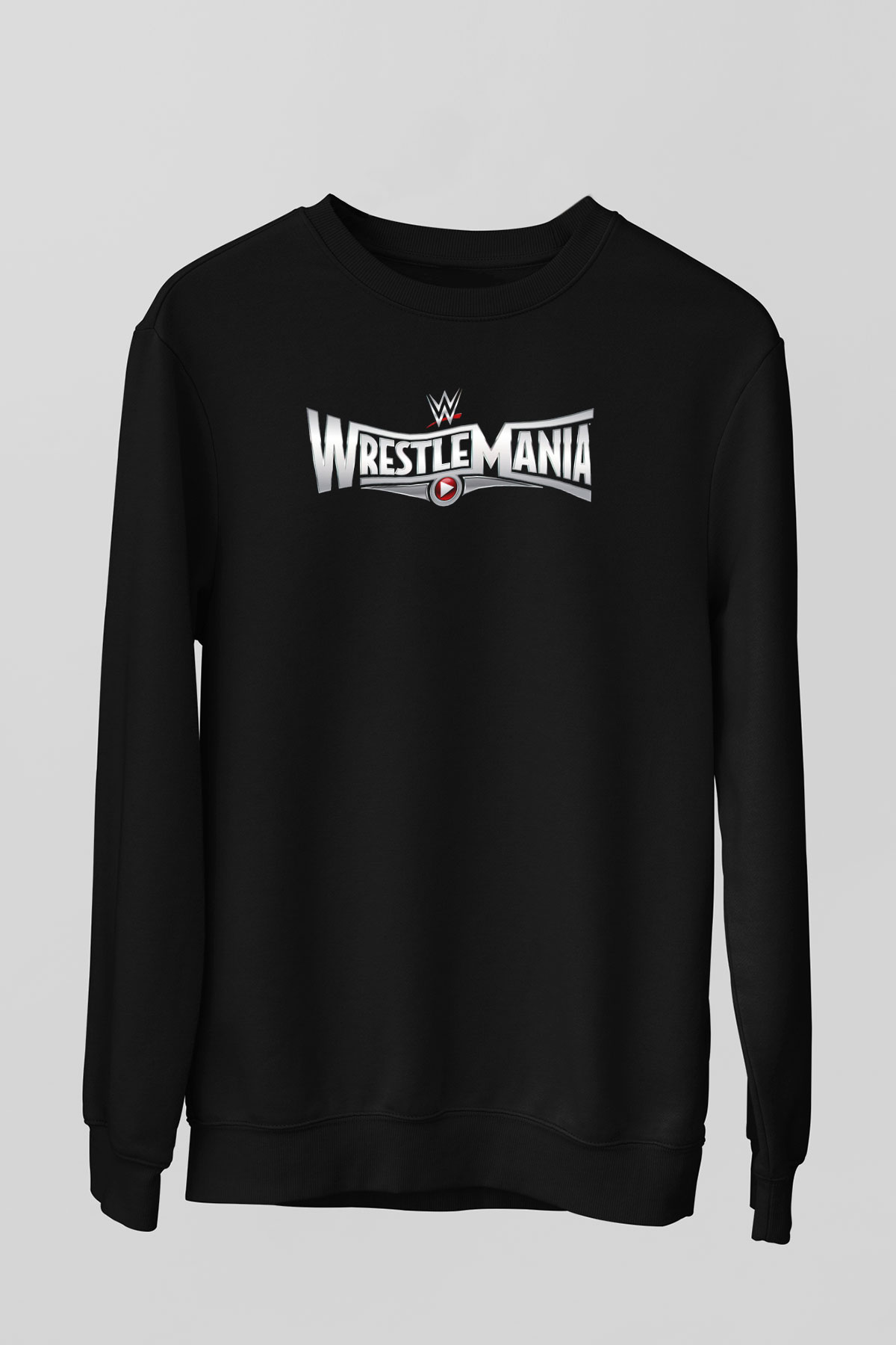WrestleMania Siyah Unisex  Sweatshirt