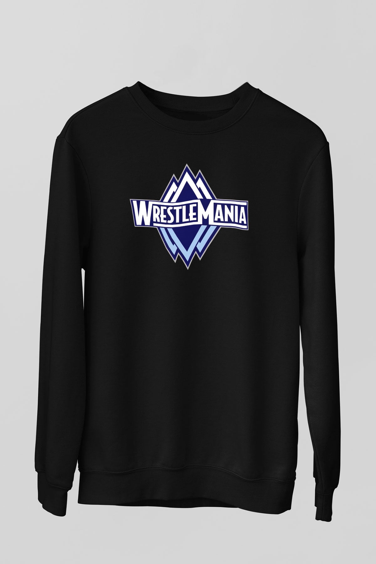 WrestleMania Siyah Unisex  Sweatshirt