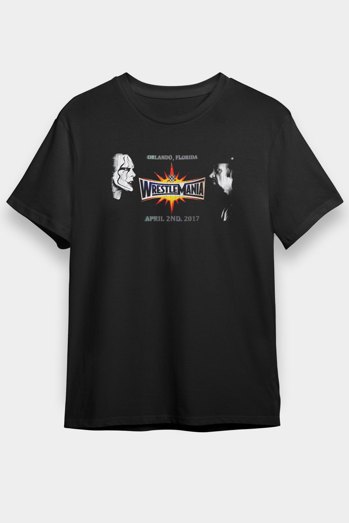 WrestleMania Siyah Unisex Tişört