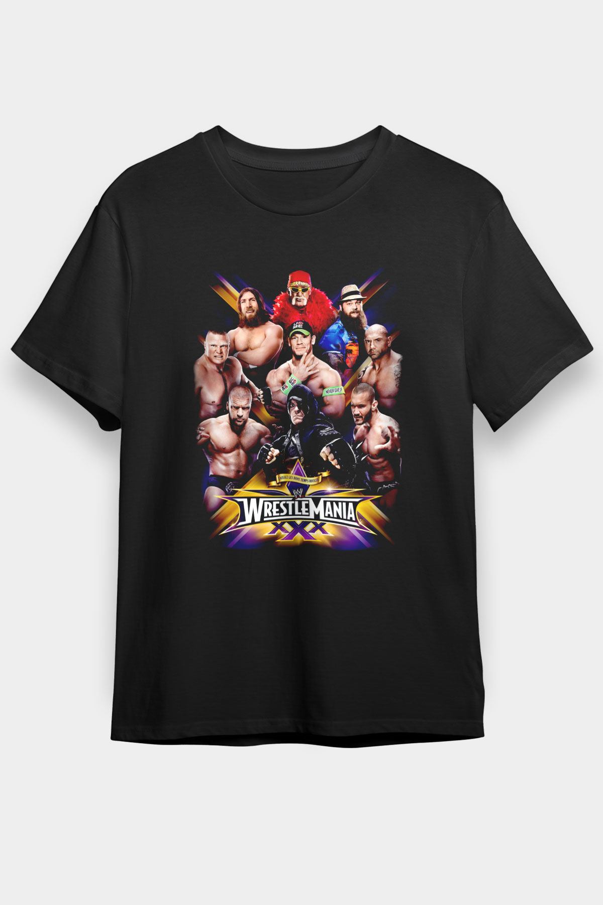 WrestleMania Siyah Unisex Tişört