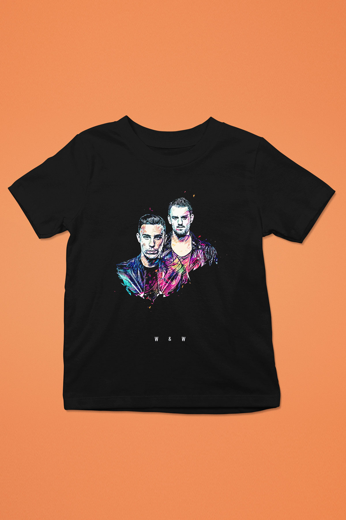 W&W Siyah Unisex Çocuk Tişört