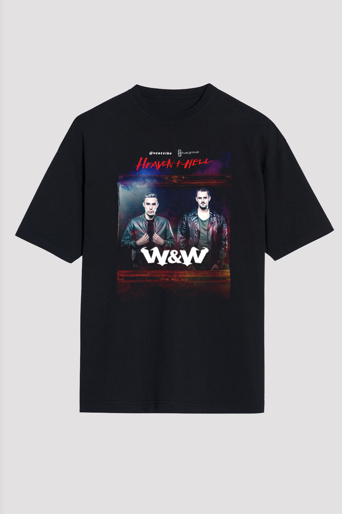 W&W Siyah Oversize Tişört Oversize T-shirt - TişörtFabrikası
