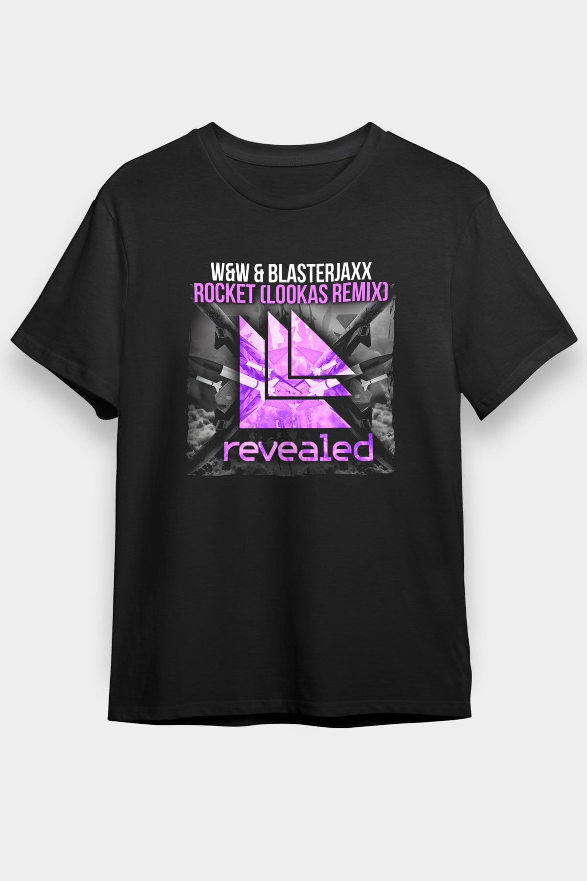 W&W Siyah Unisex Tişört T-Shirt - TişörtFabrikası