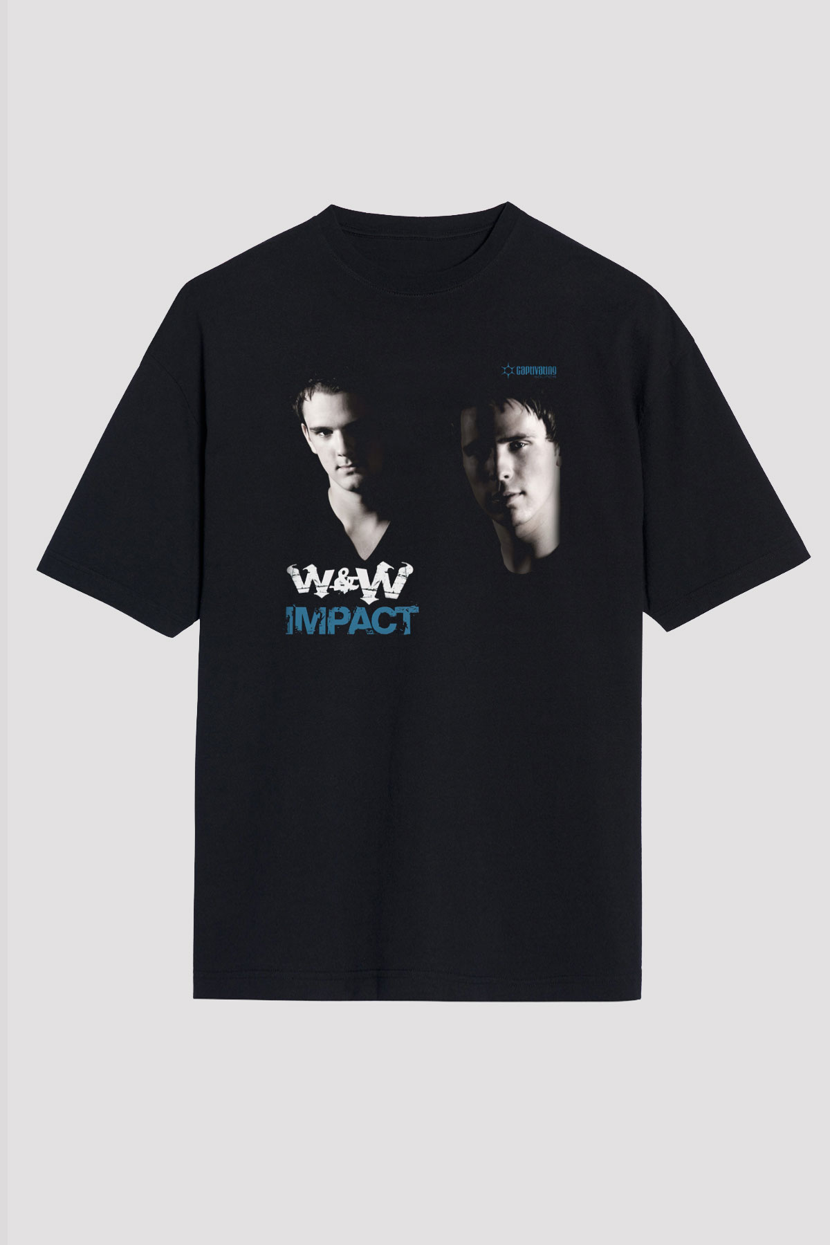 W&W Siyah Oversize Tişört Oversize T-shirt - TişörtFabrikası