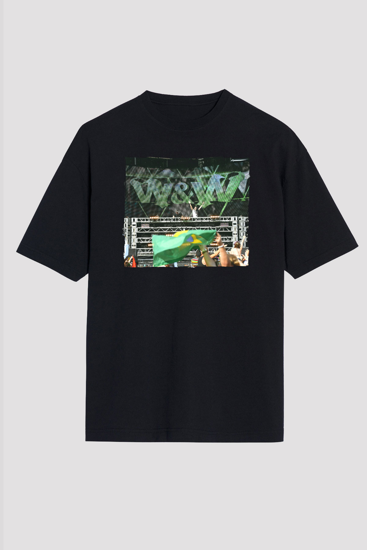 W&W Siyah Oversize Tişört Oversize T-shirt - TişörtFabrikası