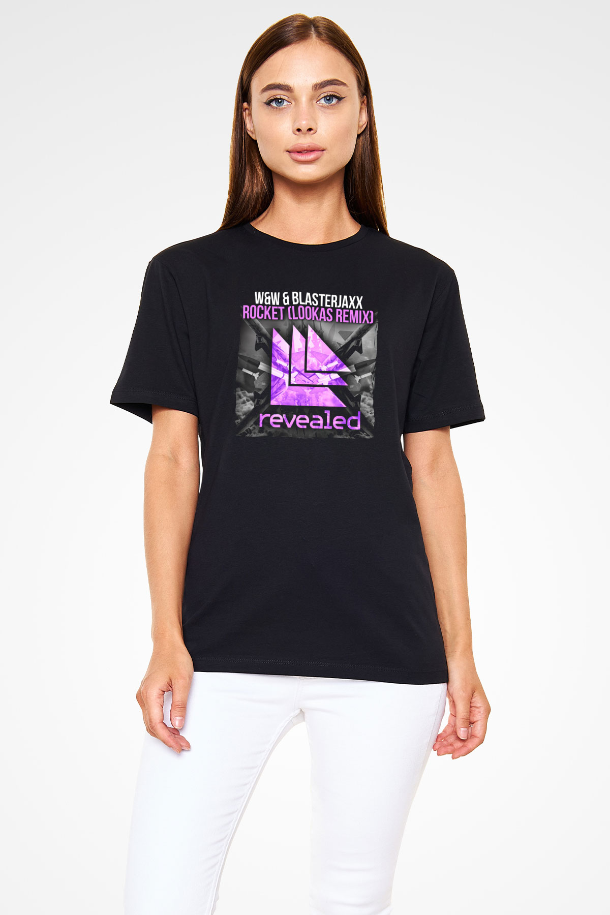 W&W Siyah Unisex Tişört T-Shirt - TişörtFabrikası