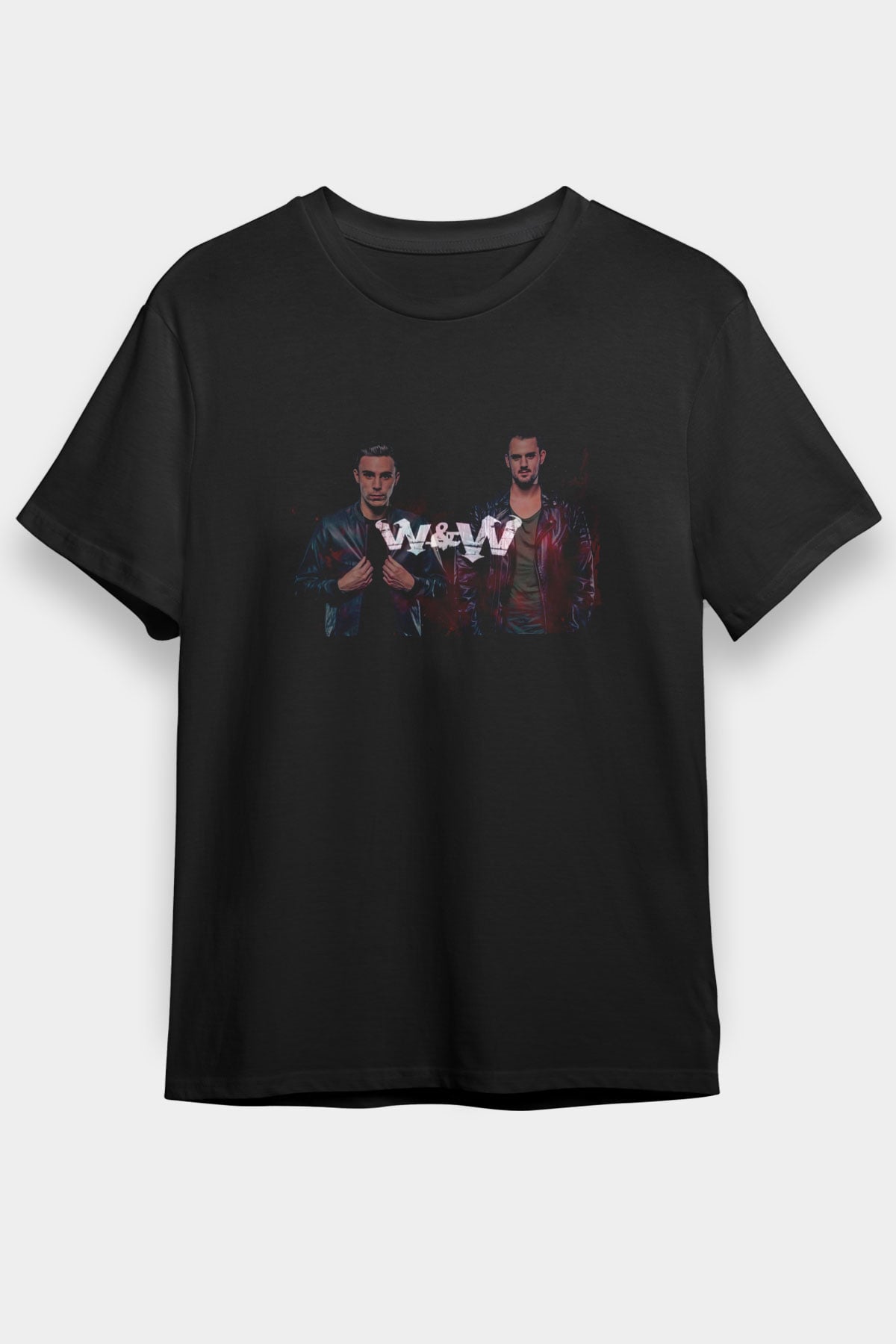 W&W Siyah Unisex Tişört T-Shirt - TişörtFabrikası
