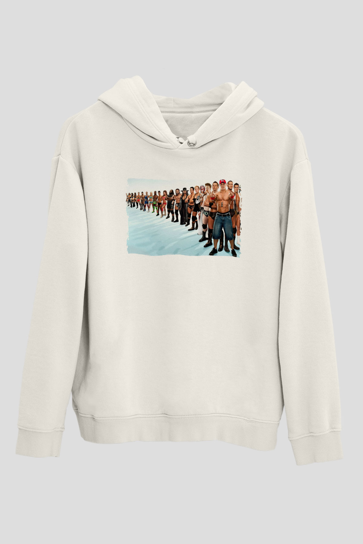 WWE Beyaz Unisex Hoodie