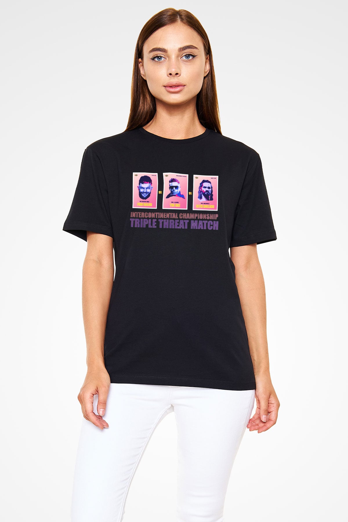 WWE Siyah Unisex Tişört