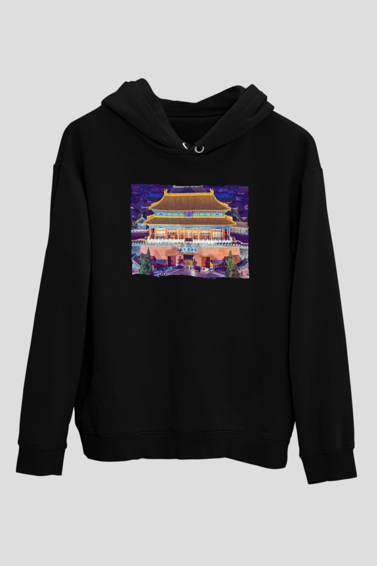 Yasak Şehir Siyah Unisex Hoodie