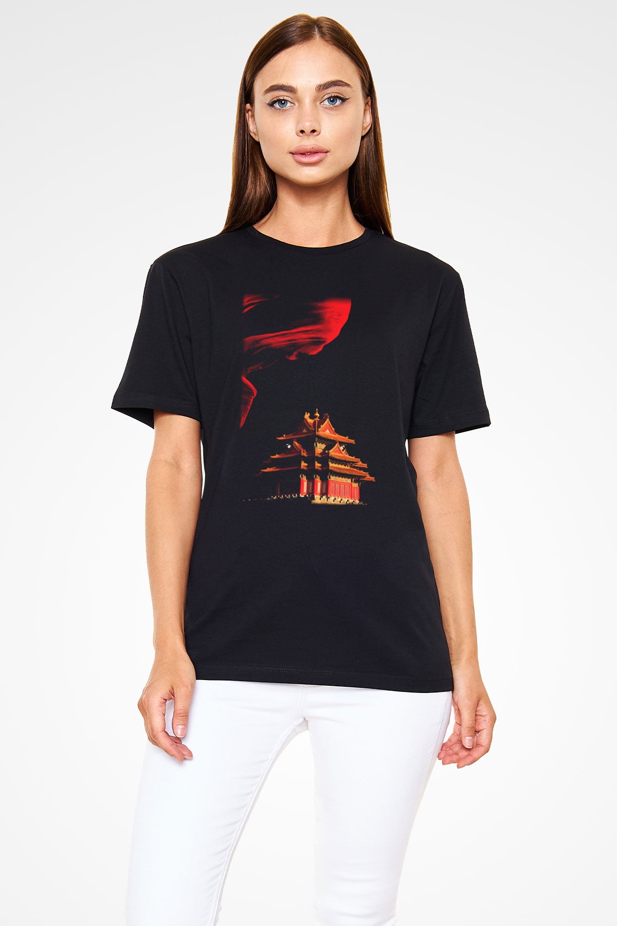Yasak Şehir Siyah Unisex Tişört T-Shirt - TişörtFabrikası