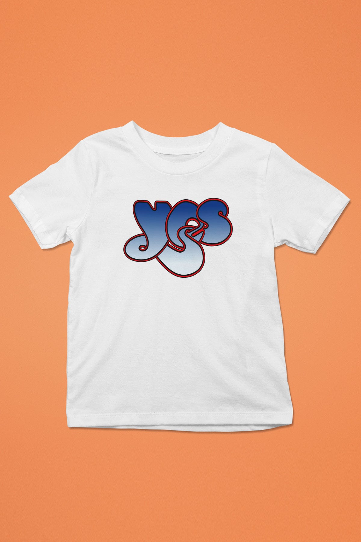 Yes Baskılı Beyaz Unisex Çocuk Tişört
