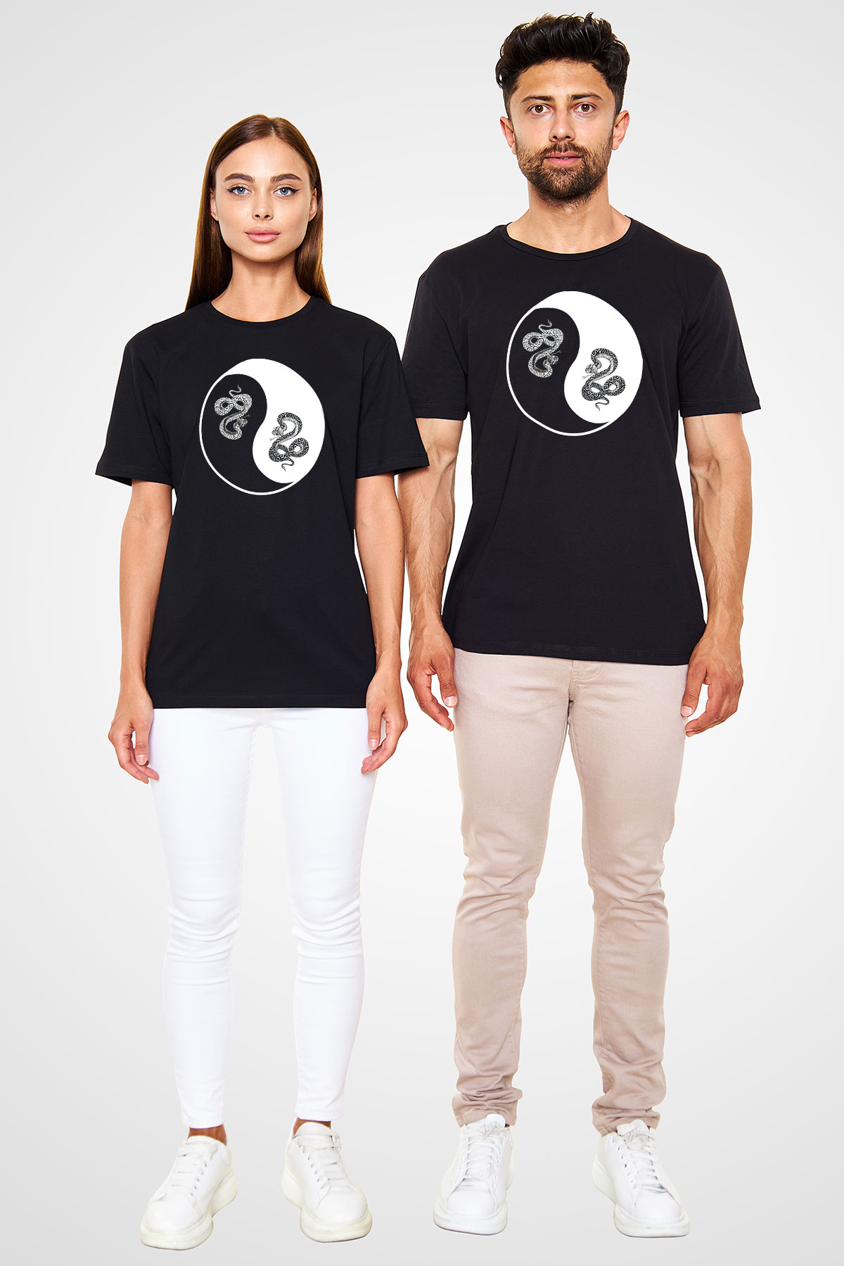 Yılan Siyah Unisex Tişört T-Shirt - TişörtFabrikası