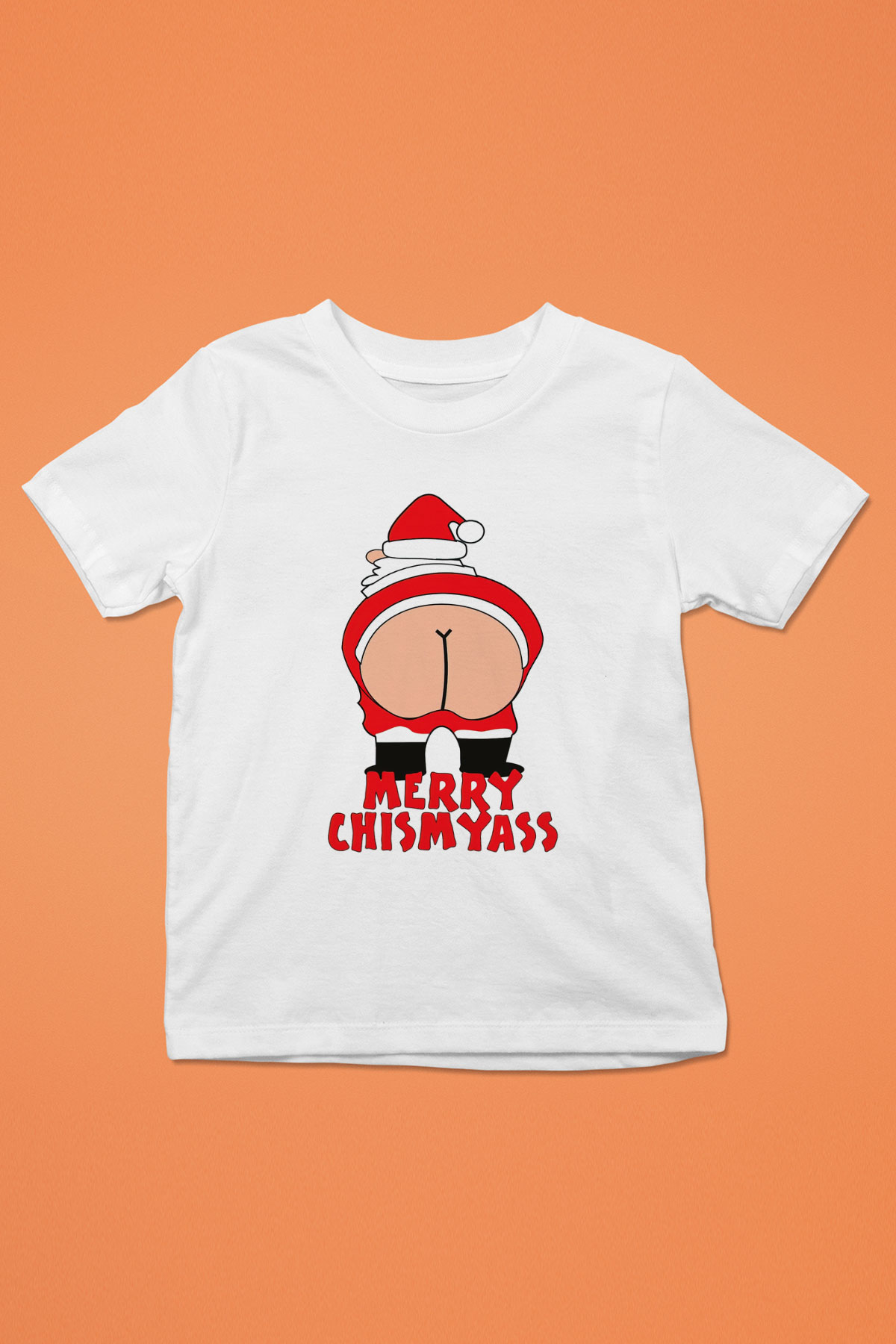 Yılbaşı Baskılı Beyaz Unisex Çocuk Tişört