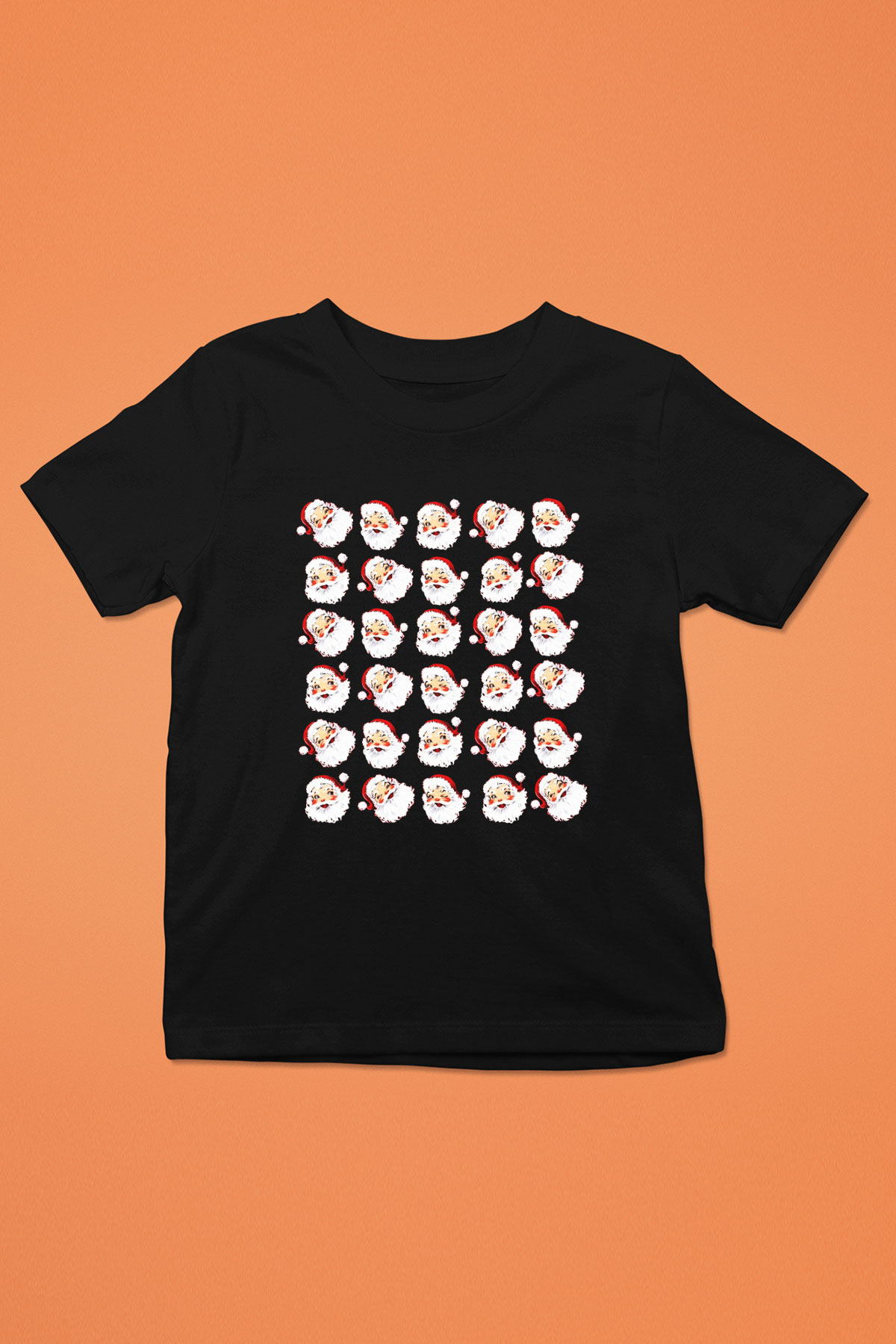 Yılbaşı Baskılı Siyah Unisex Çocuk Tişört
