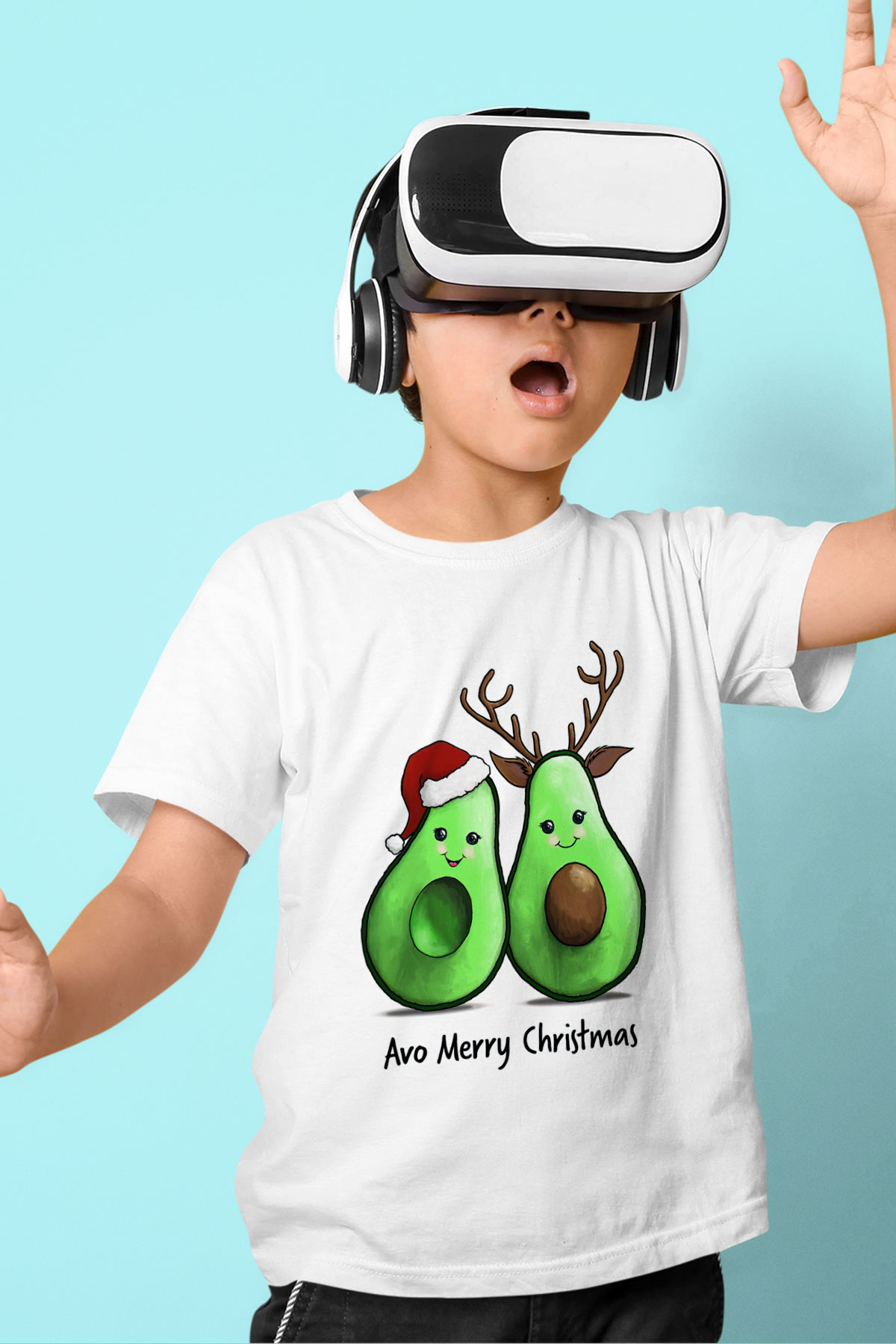 Yılbaşı Beyaz Unisex Çocuk Tişört