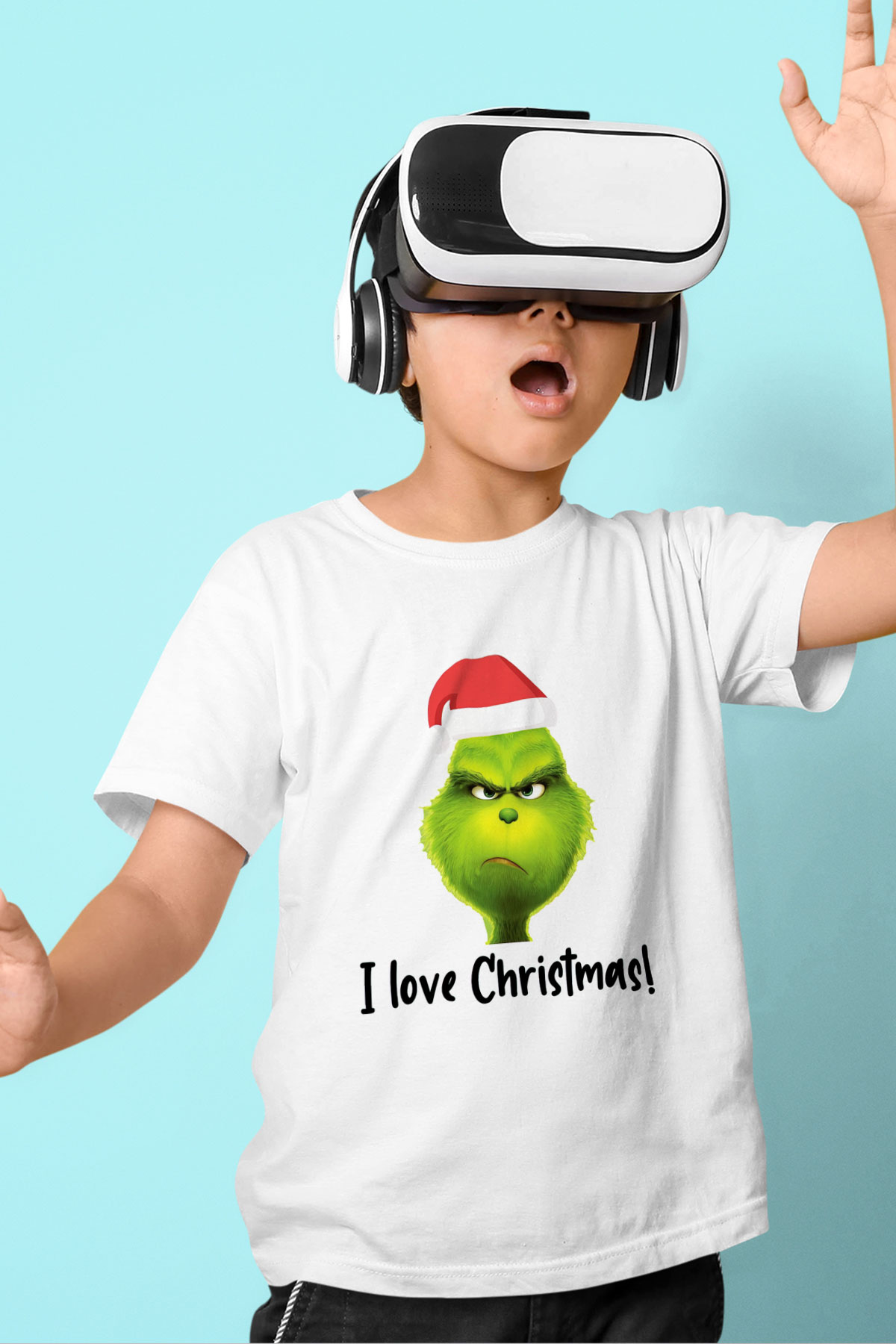 Yılbaşı Beyaz Unisex Çocuk Tişört