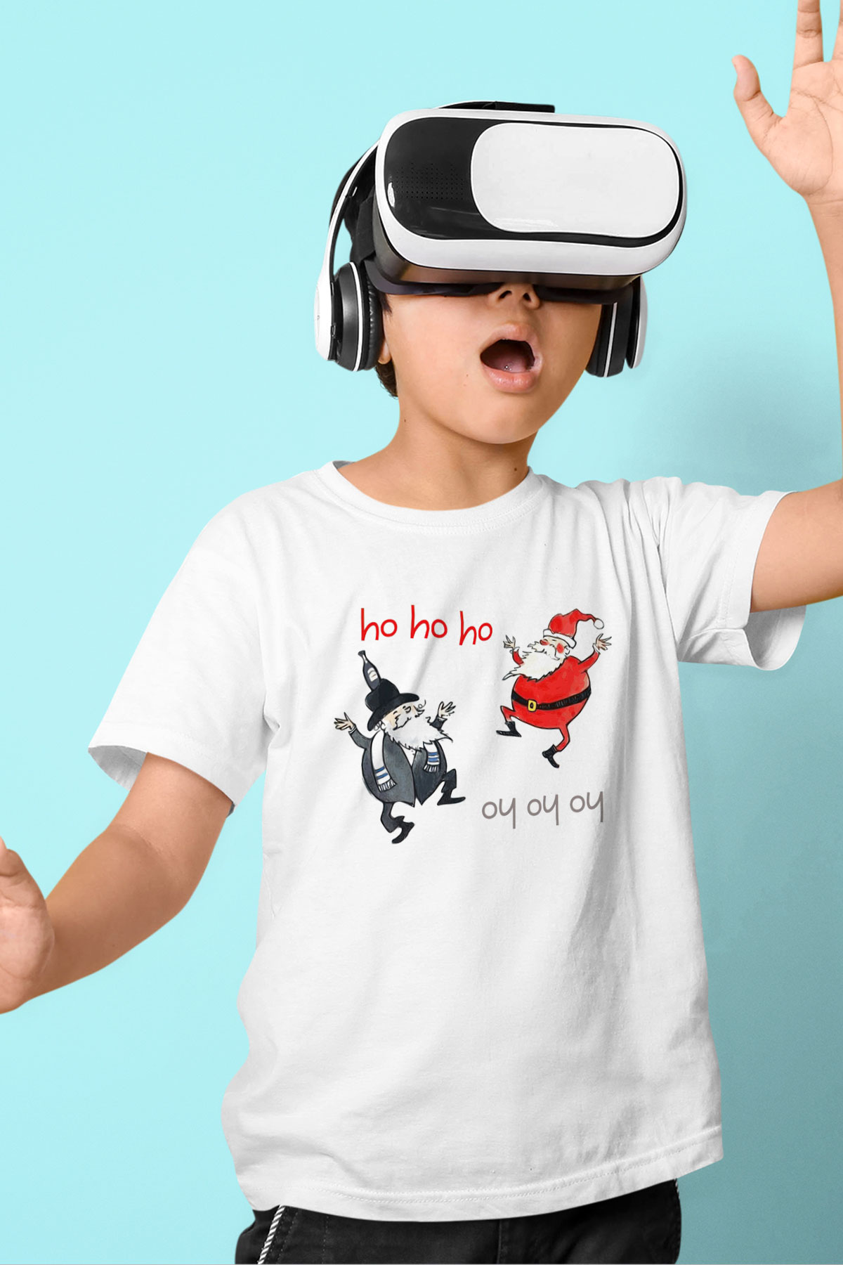 Yılbaşı Beyaz Unisex Çocuk Tişört