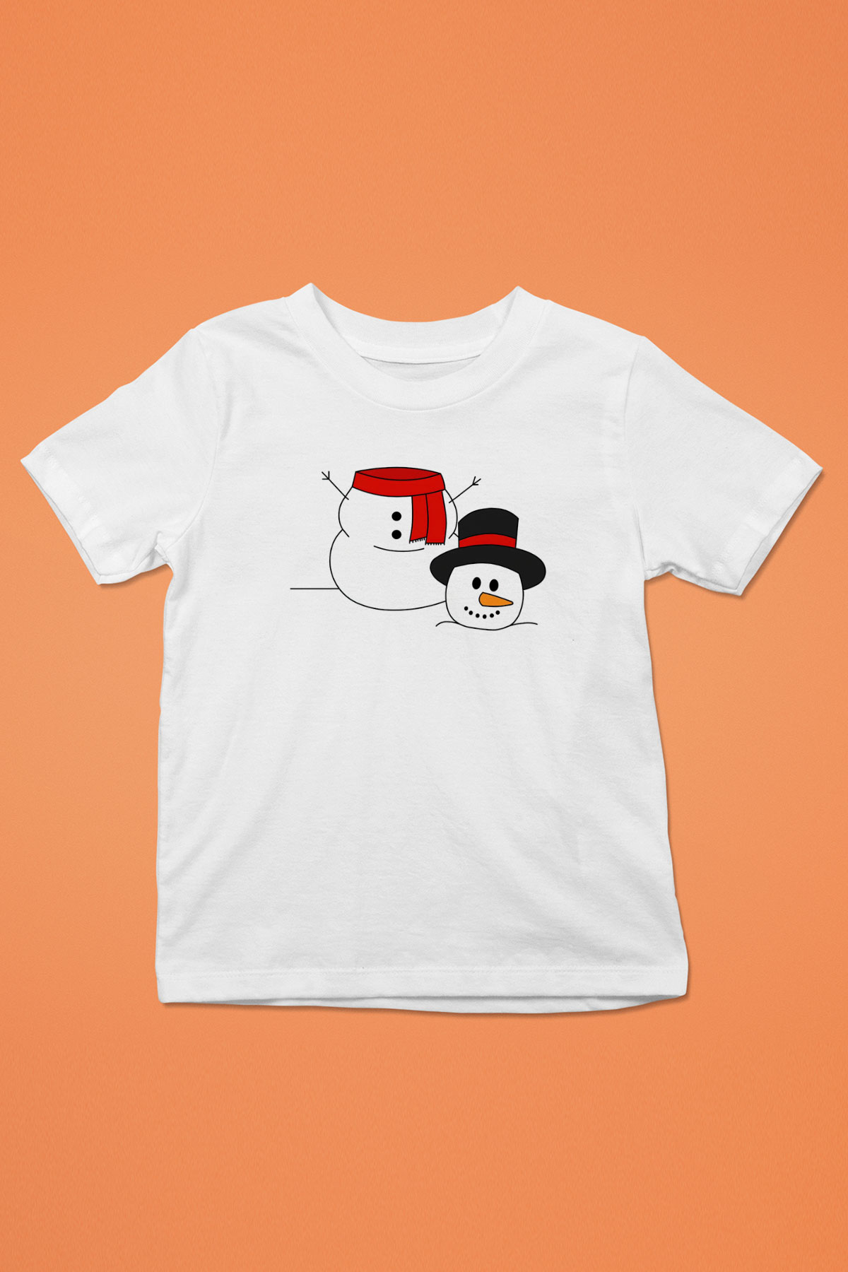 Yılbaşı Beyaz Unisex Çocuk Tişört